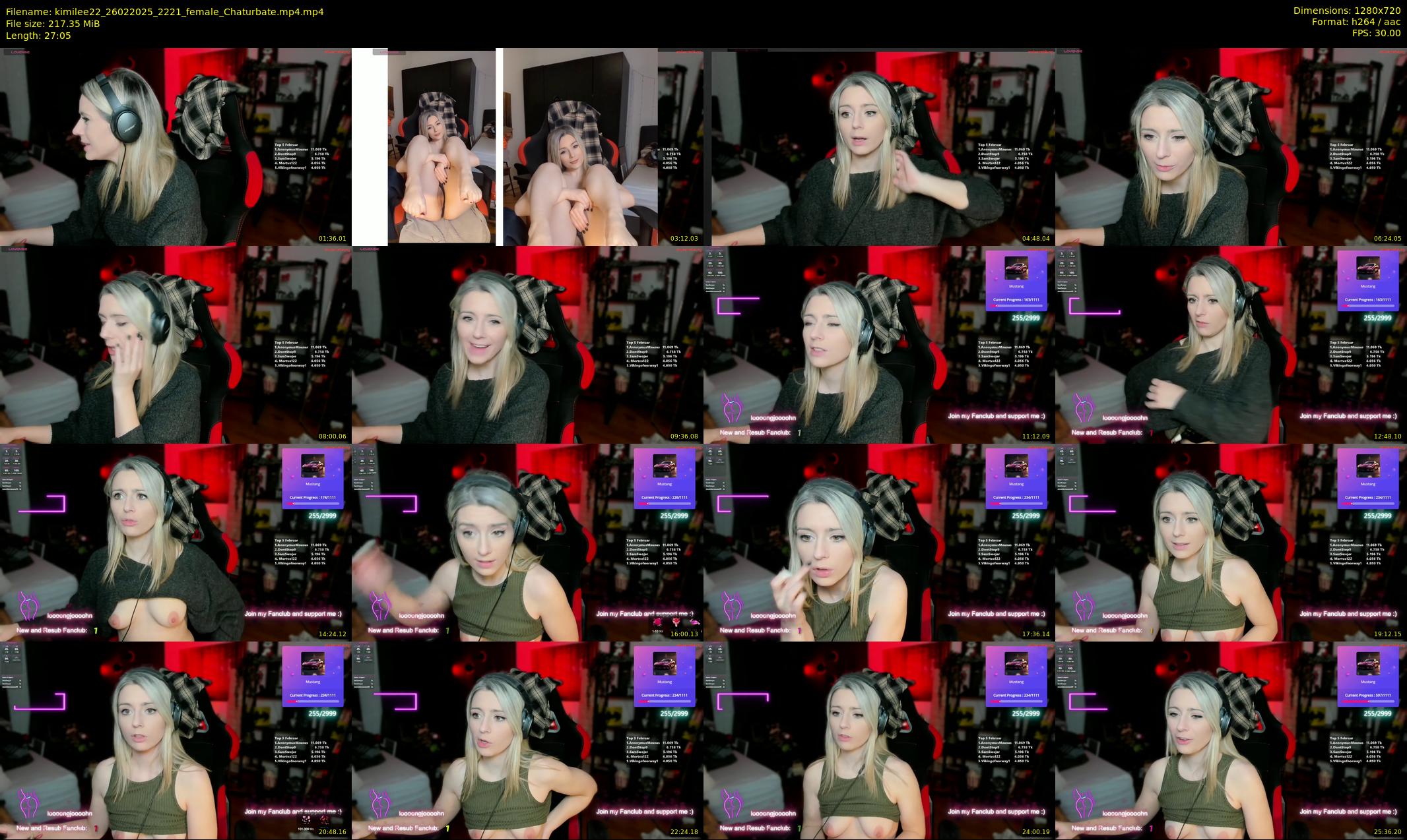 kimilee22 — 28 minute Chaturbate female cam show recording, 720p, Feb 26, 2025