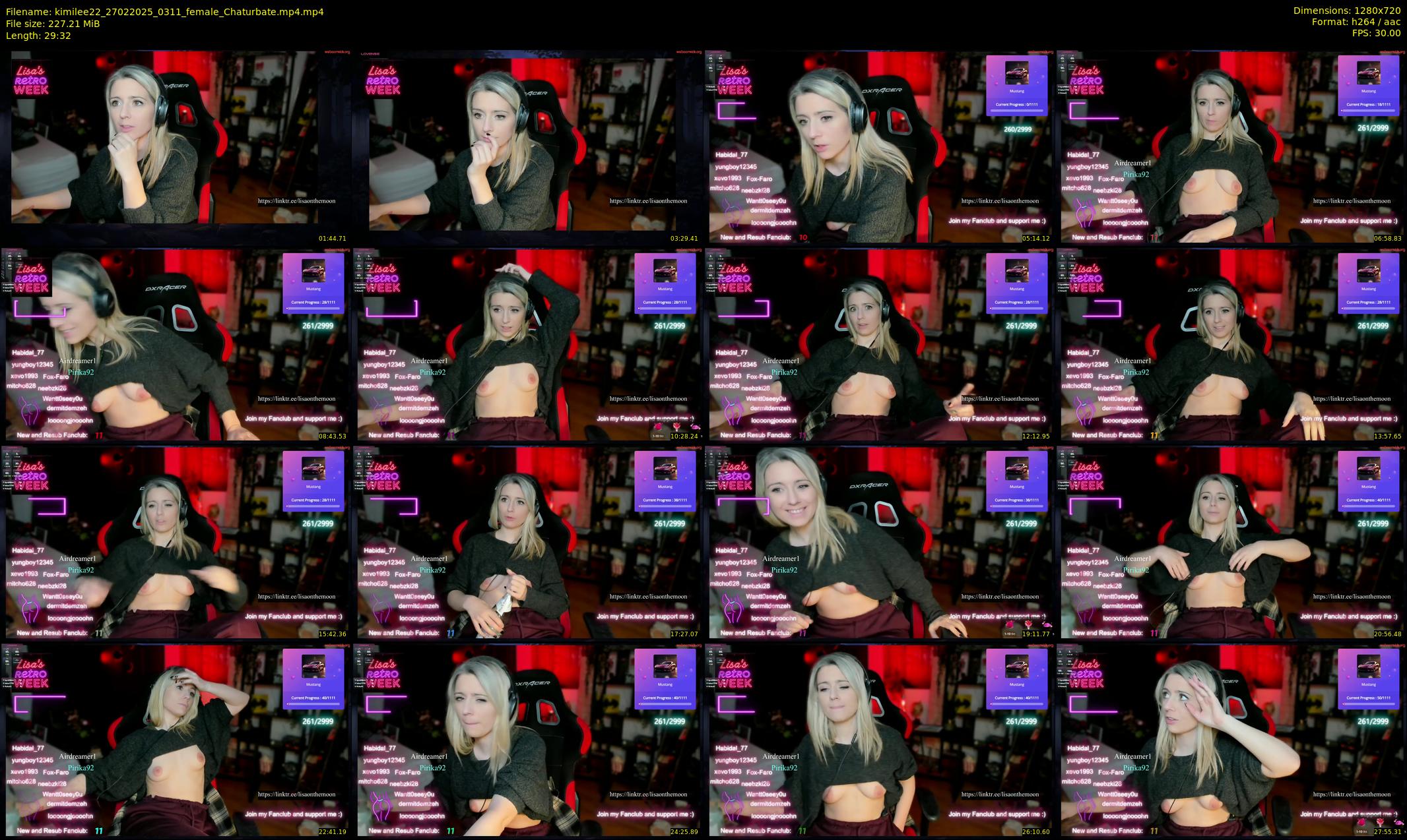 kimilee22 — 30 minute Chaturbate female cam show recording, 720p, Feb 27, 2025