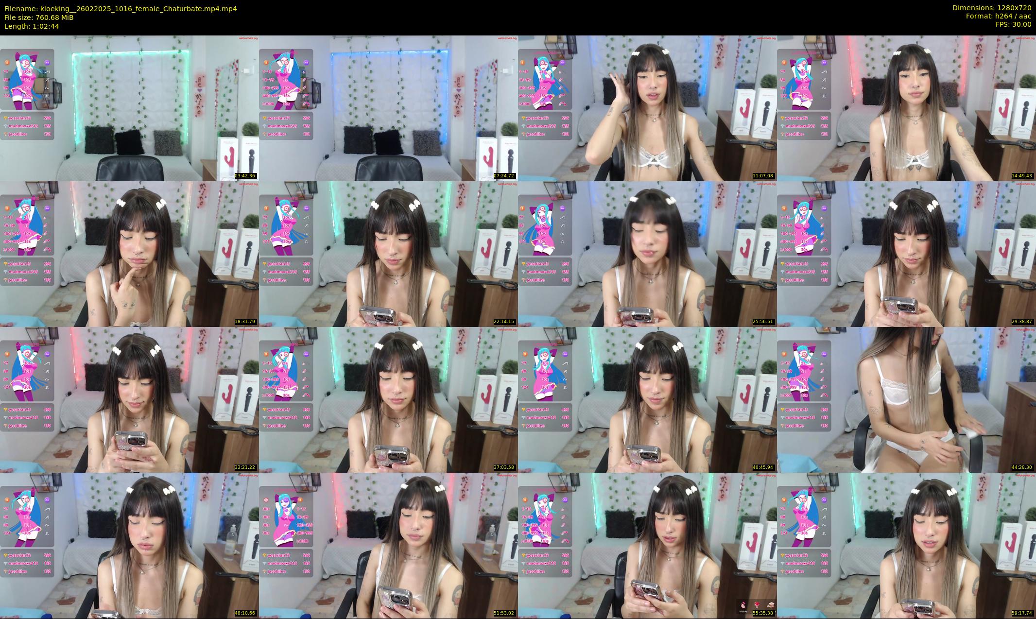 kloeking_ — 63 minute Chaturbate female cam show recording, 720p, Feb 26, 2025