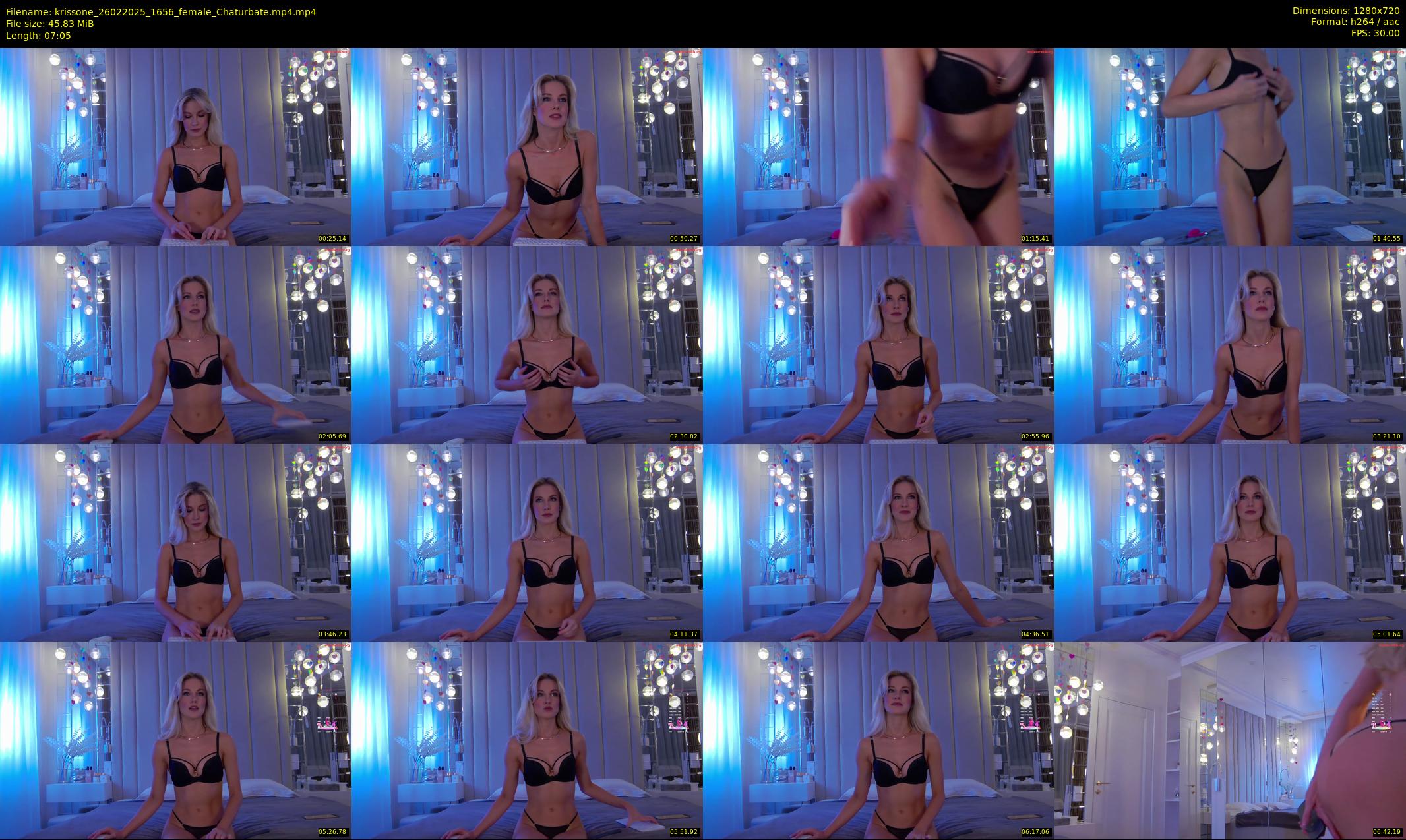 krissone — 8 minute Chaturbate female cam show recording, 720p, Feb 26, 2025