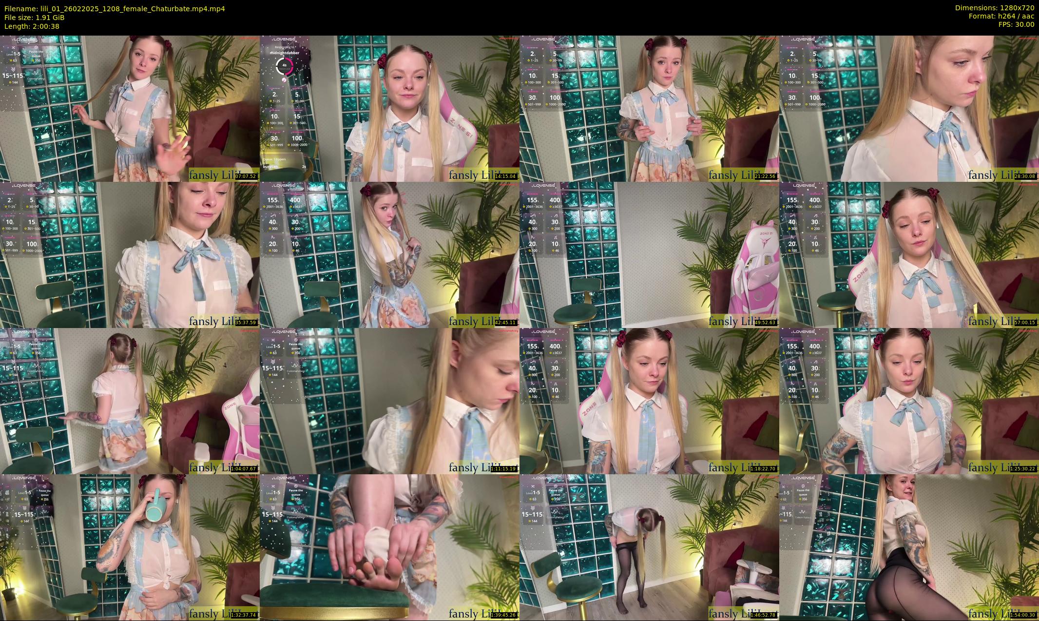 lili_01 — 121 minute Chaturbate female cam show recording, 720p, Feb 26, 2025