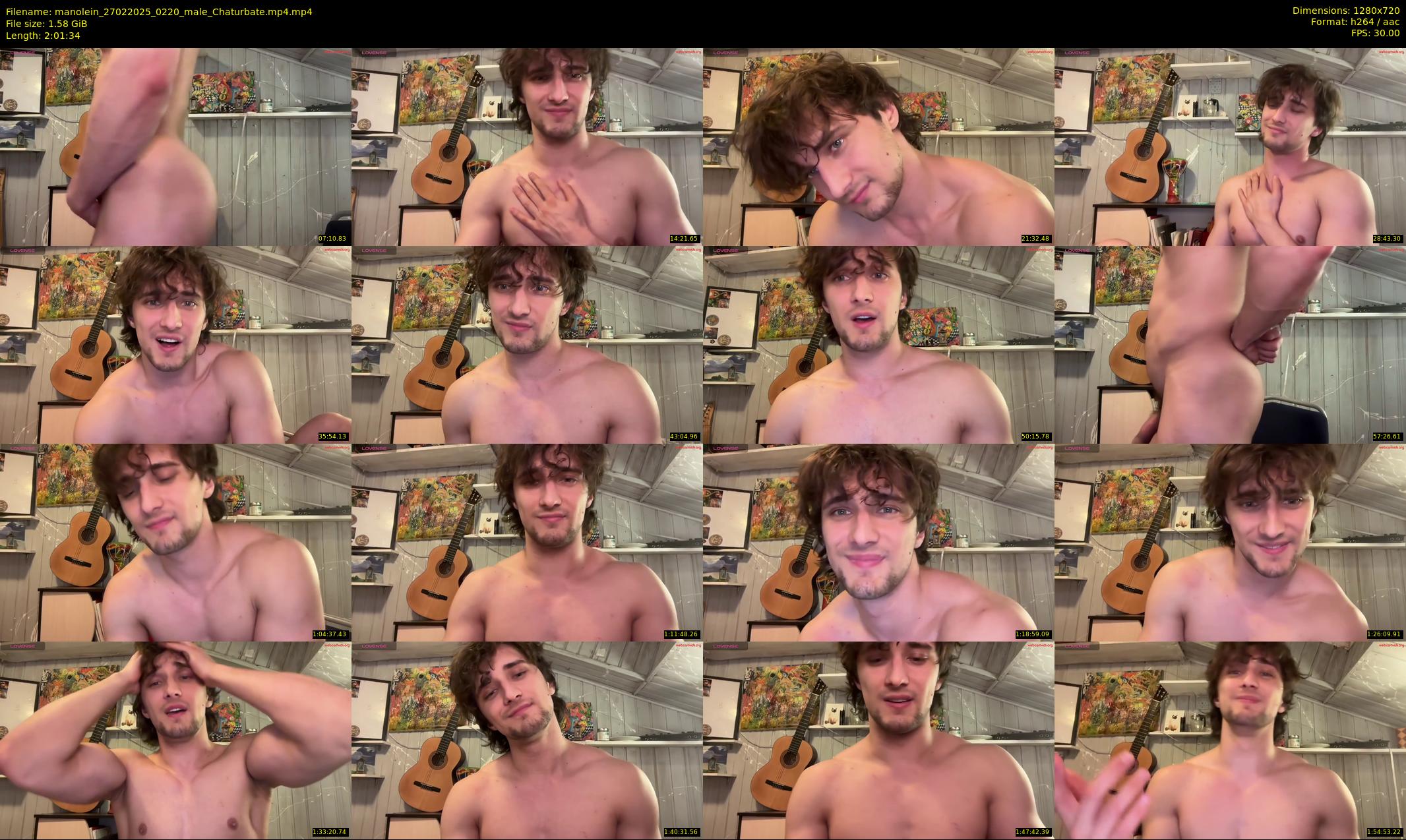 manolein — 122 minute Chaturbate male cam show recording, 720p, Feb 27, 2025