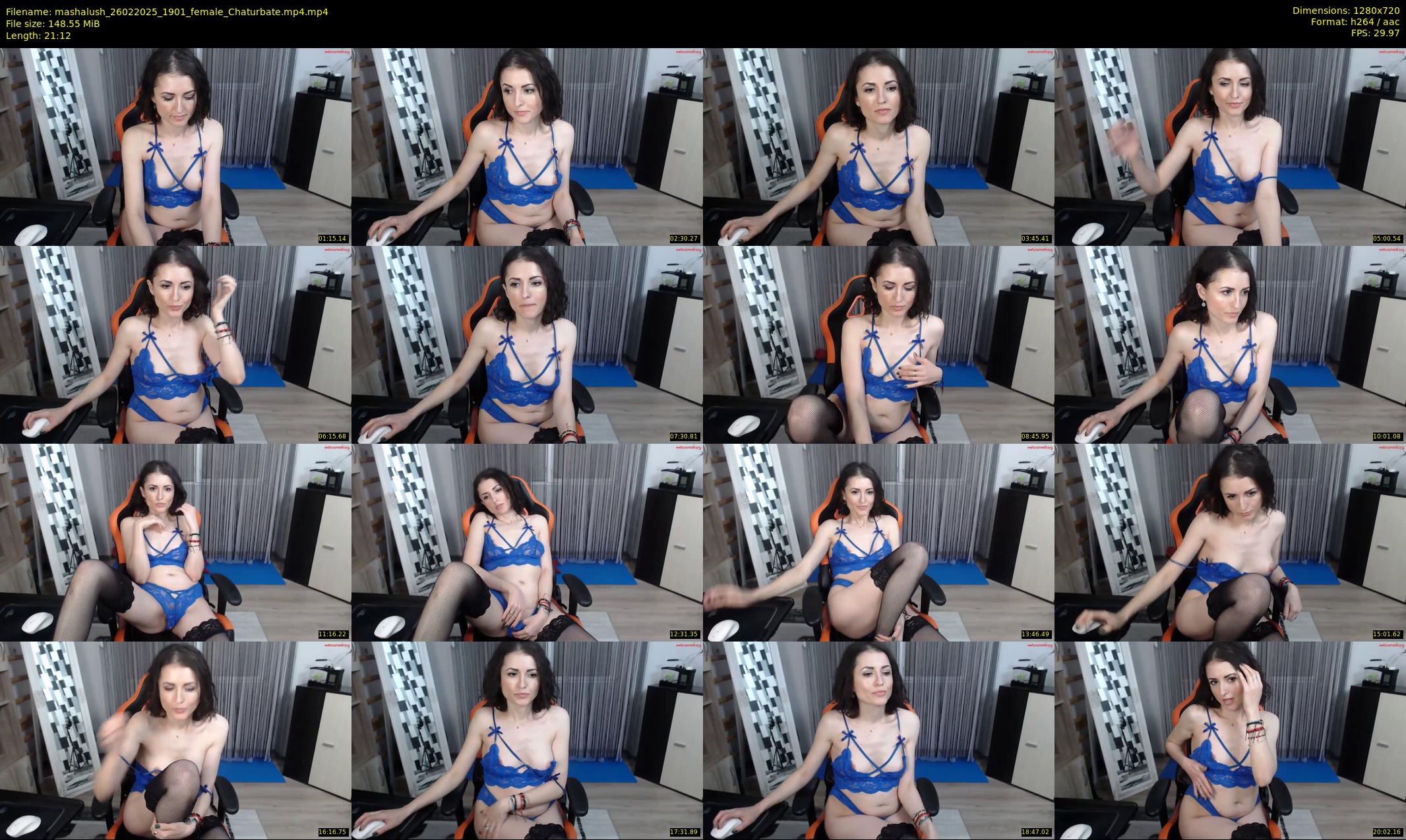 mashalush — 22 minute Chaturbate female cam show recording, 720p, Feb 26, 2025