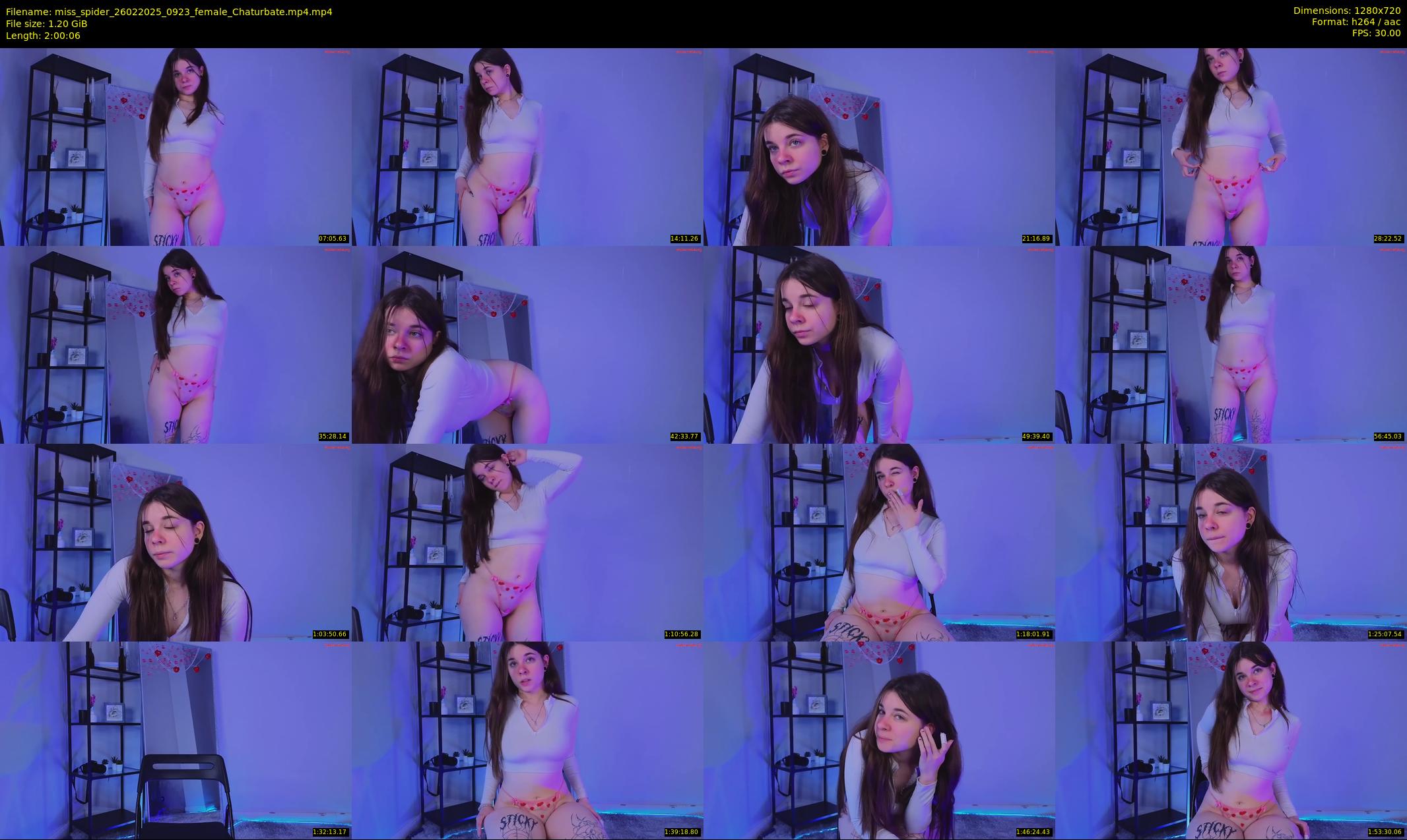 miss_spider — 121 minute Chaturbate female cam show recording, 720p, Feb 26, 2025
