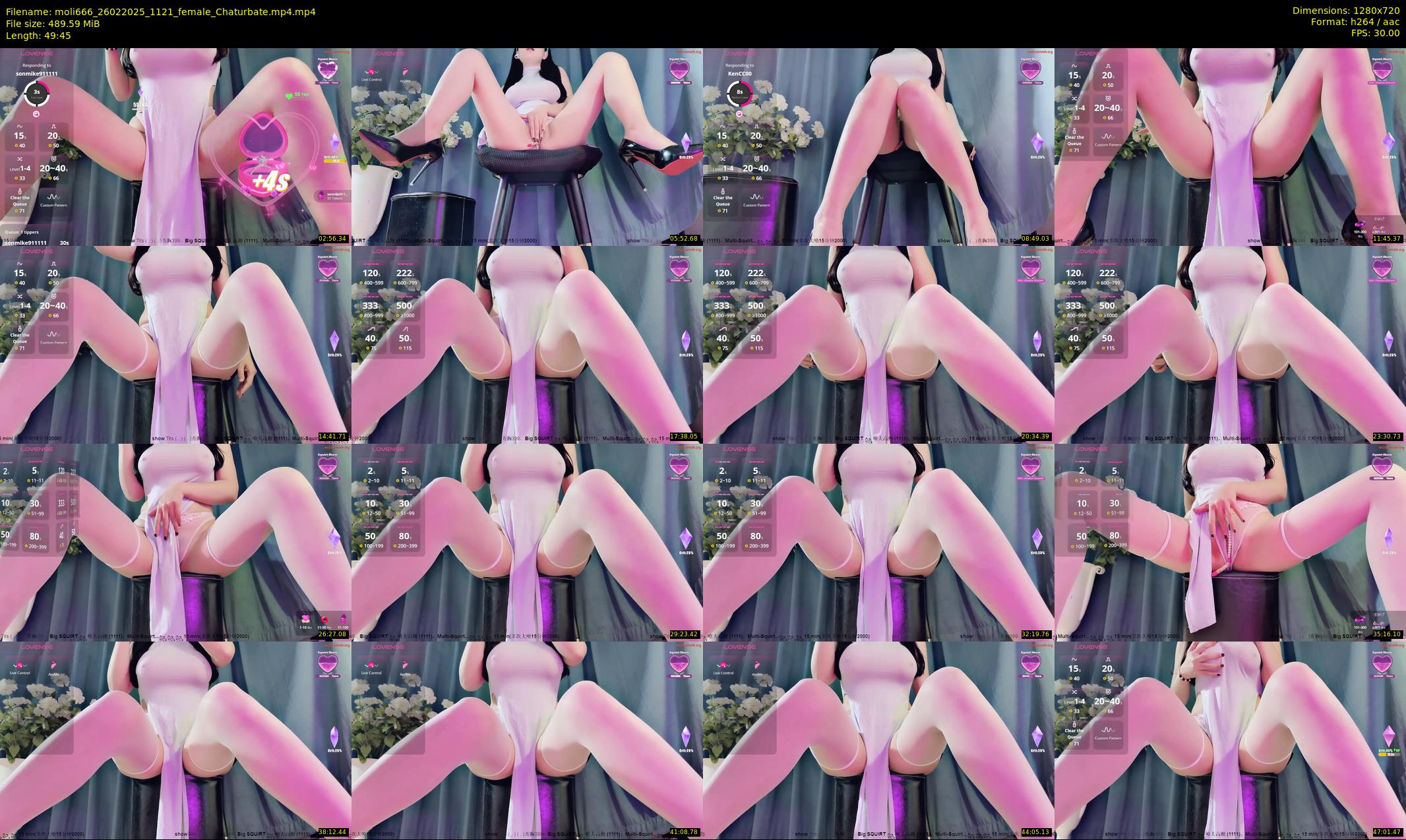 moli666 — 50 minute Chaturbate female cam show recording, 720p, Feb 26, 2025