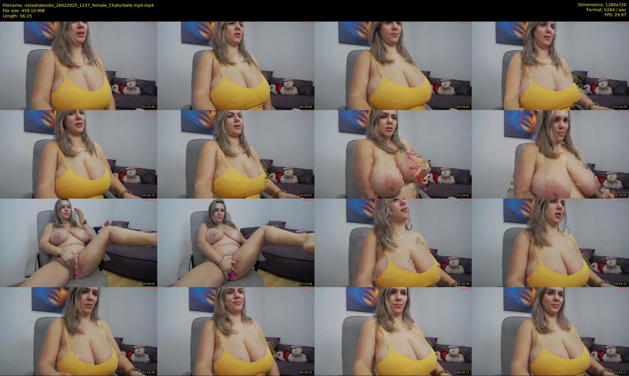natashaboobs — 57 minute Chaturbate female cam show recording, 720p, Feb 26, 2025