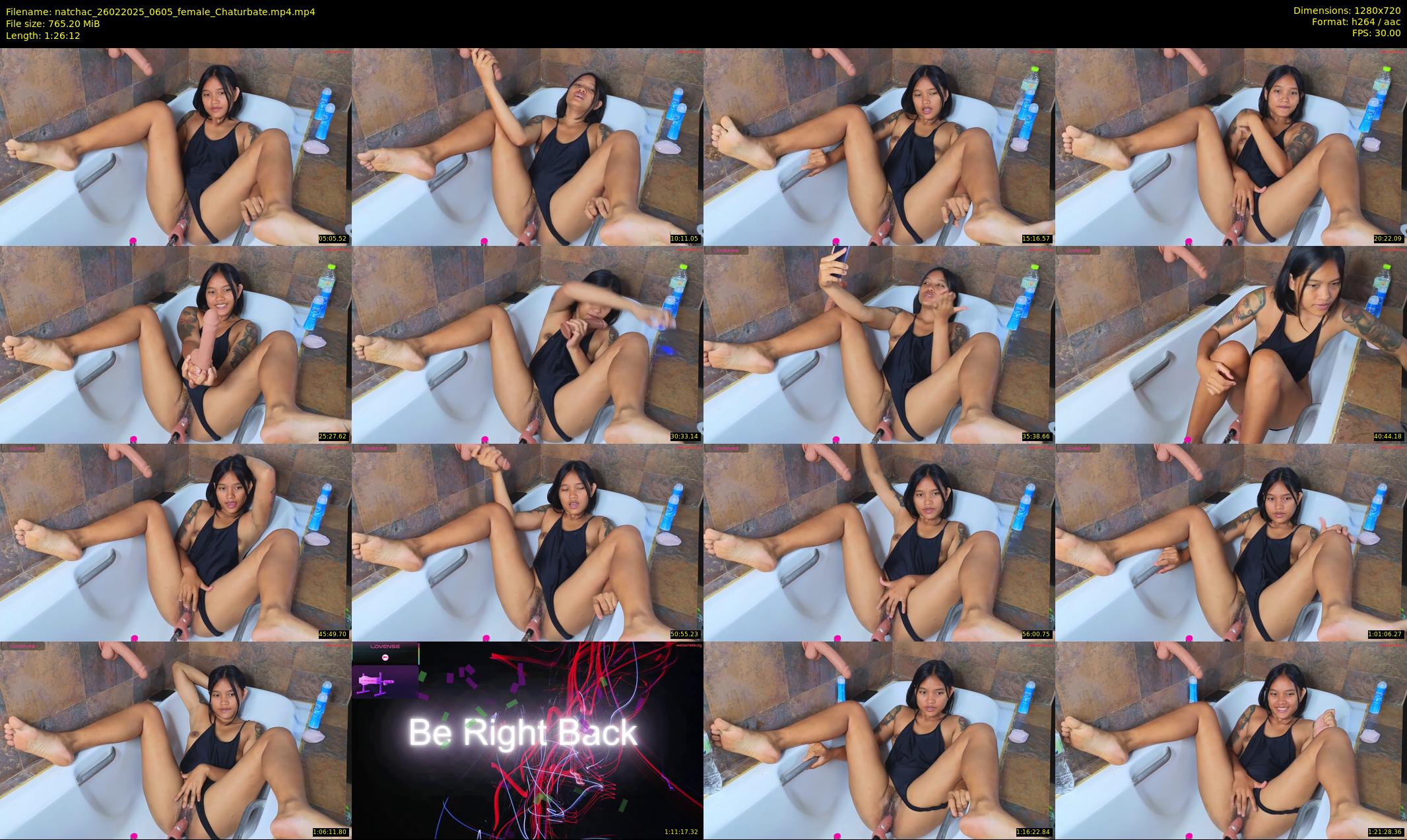 natchac — 87 minute Chaturbate female cam show recording, 720p, Feb 26, 2025