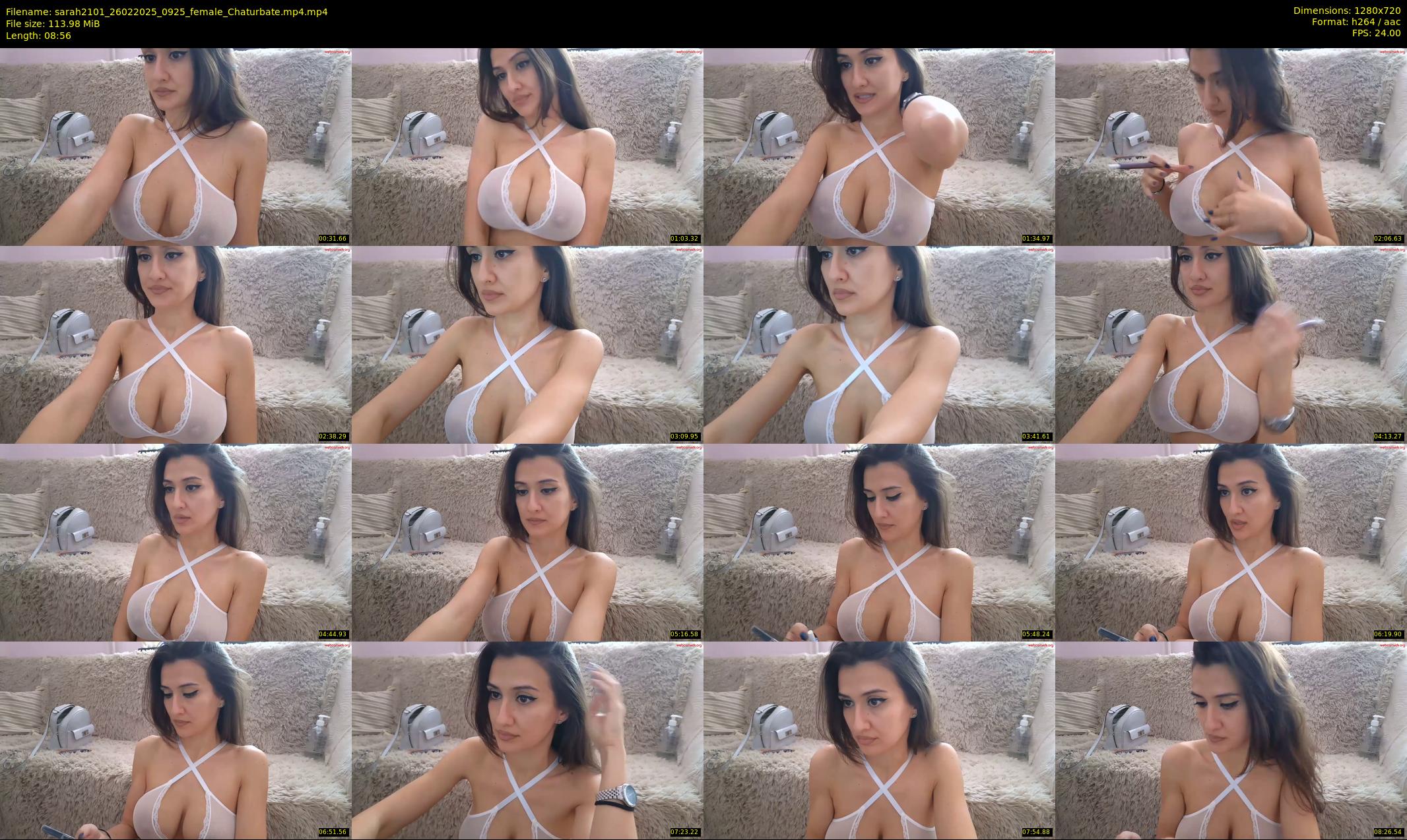 sarah2101 — 9 minute Chaturbate female cam show recording, 720p, Feb 26, 2025