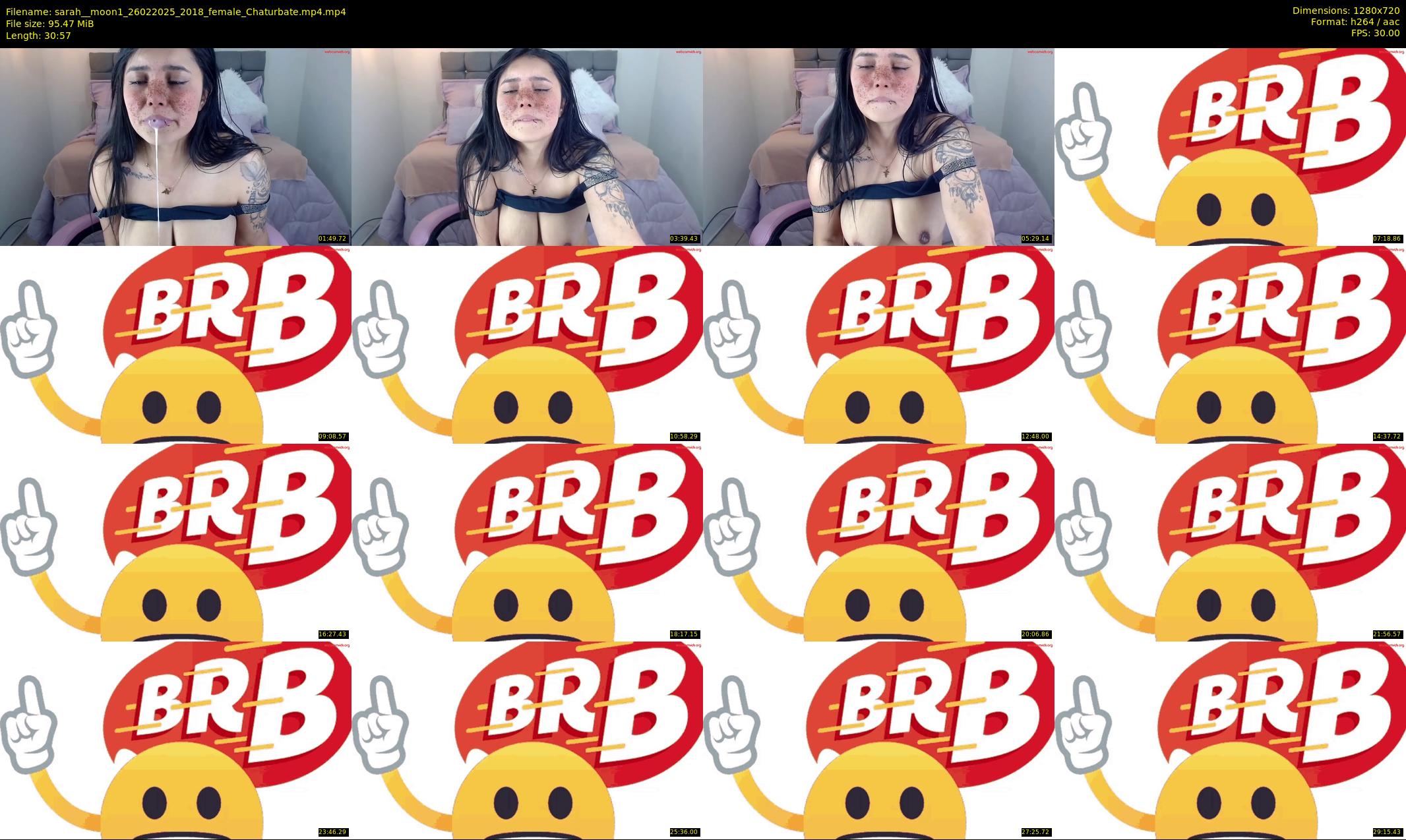 sarah__moon1 — 31 minute Chaturbate female cam show recording, 720p, Feb 26, 2025