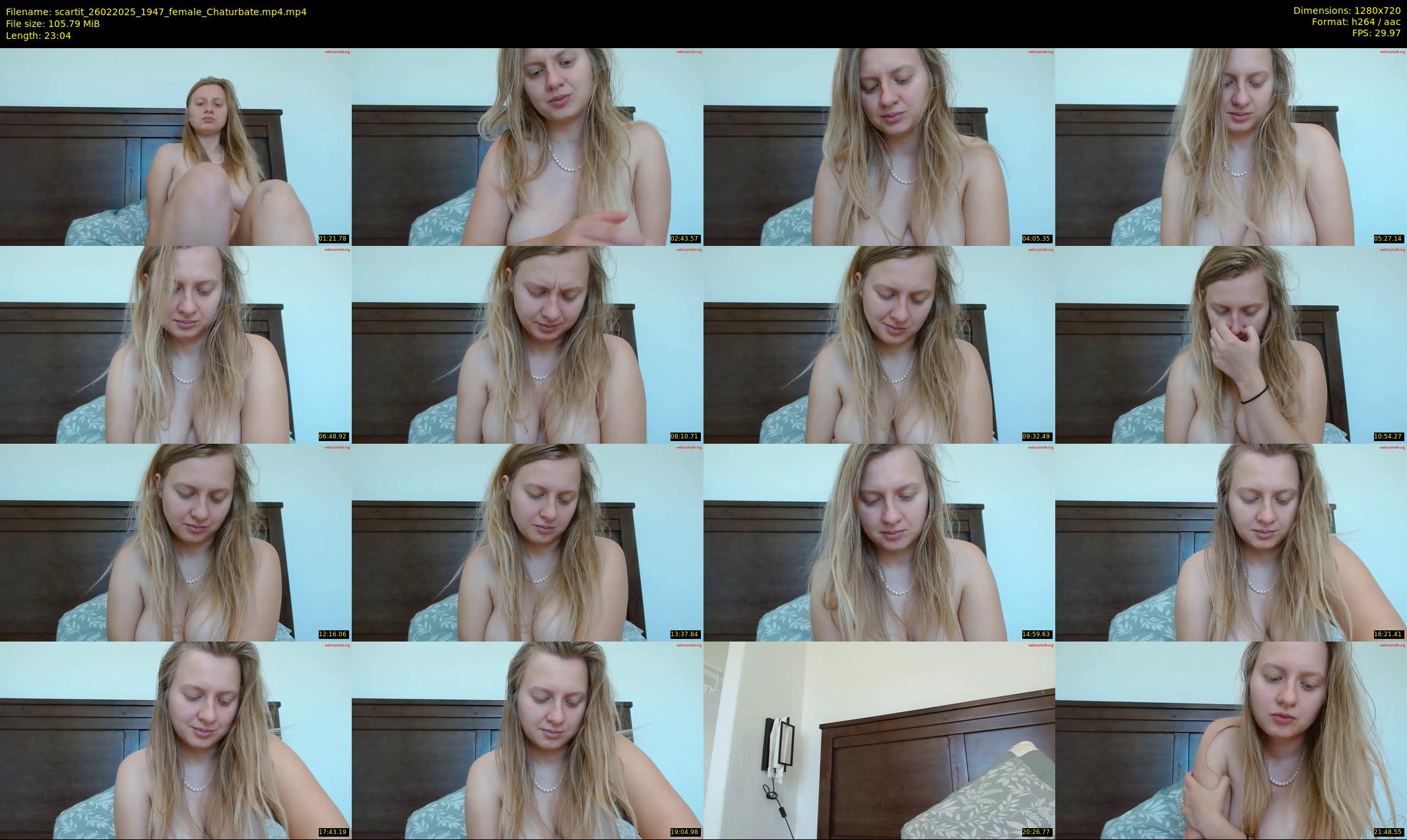 scartit — 24 minute Chaturbate female cam show recording, 720p, Feb 26, 2025