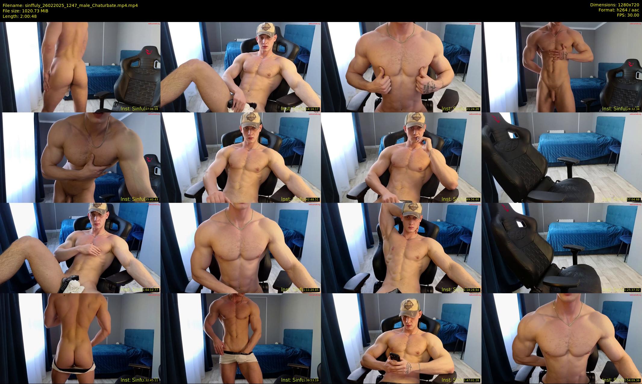 sinffuly — 121 minute Chaturbate male cam show recording, 720p, Feb 26, 2025