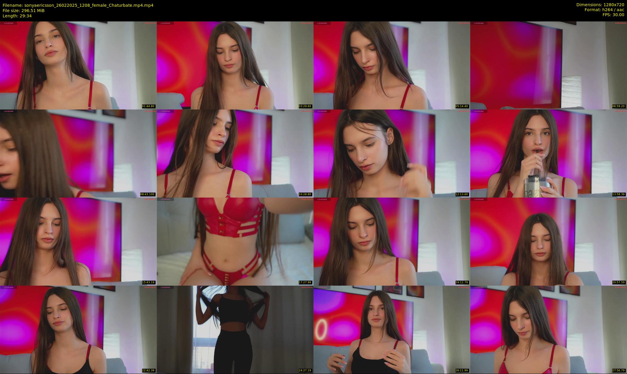 sonyaericsson — 30 minute Chaturbate female cam show recording, 720p, Feb 26, 2025