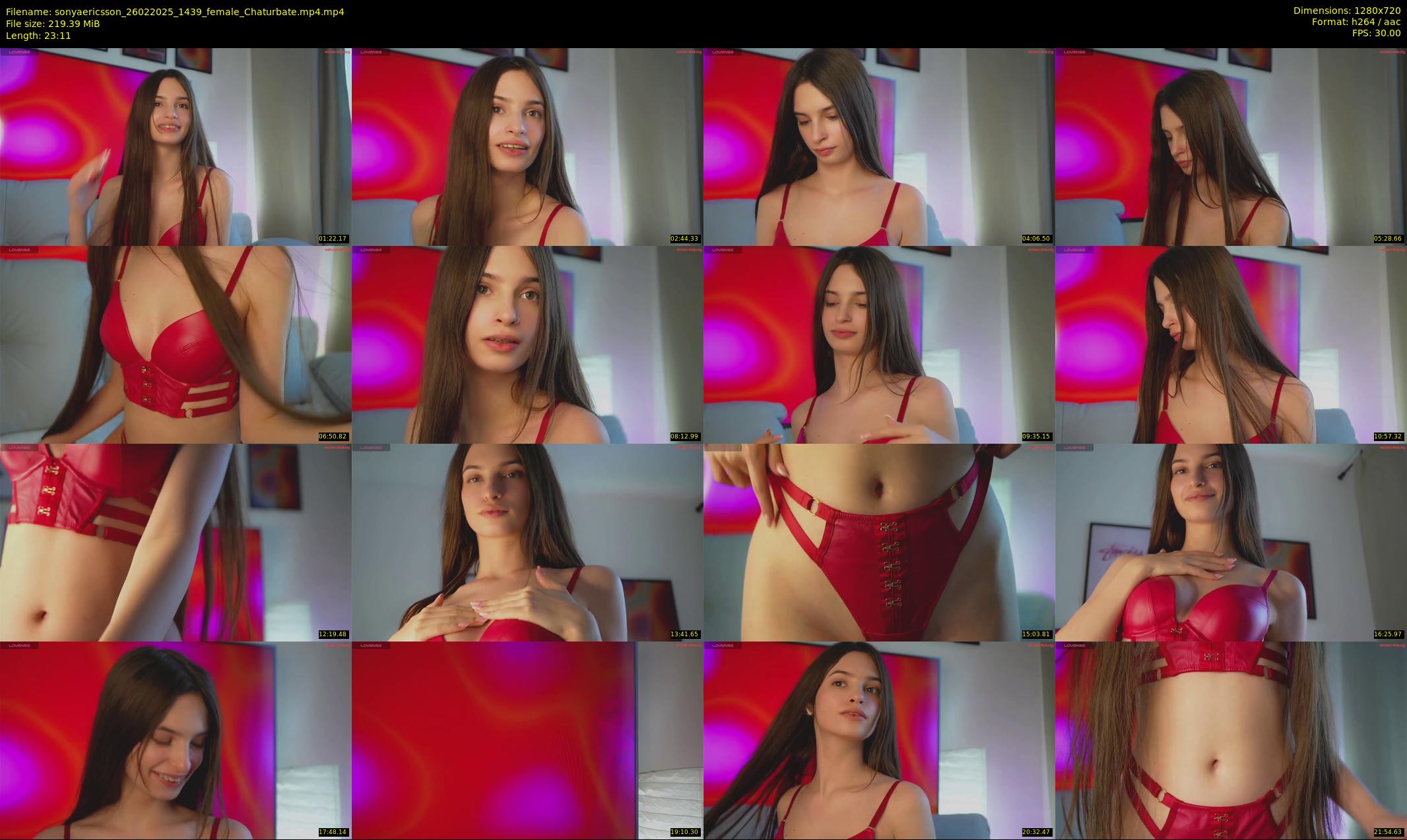 sonyaericsson — 24 minute Chaturbate female cam show recording, 720p, Feb 26, 2025