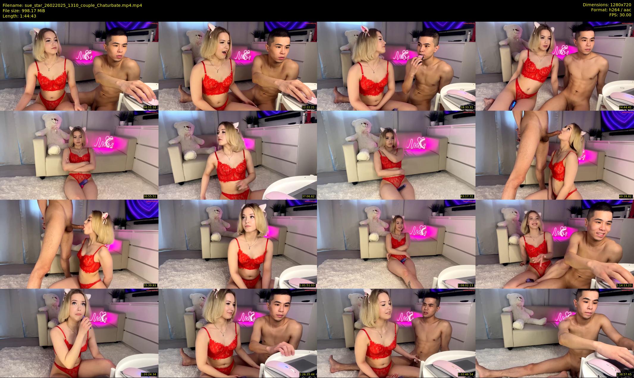 sue_star — 105 minute Chaturbate couple cam show recording, 720p, Feb 26, 2025