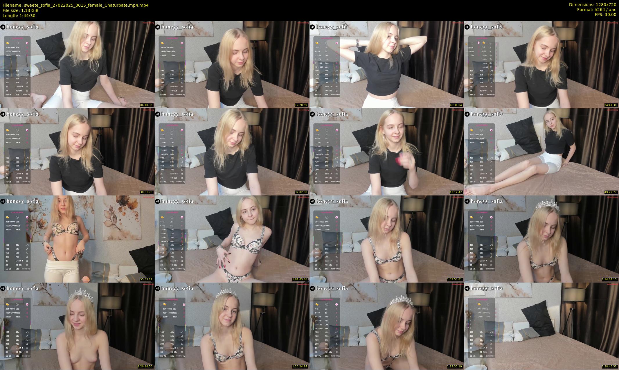 sweete_sofia — 105 minute Chaturbate female cam show recording, 720p, Feb 27, 2025
