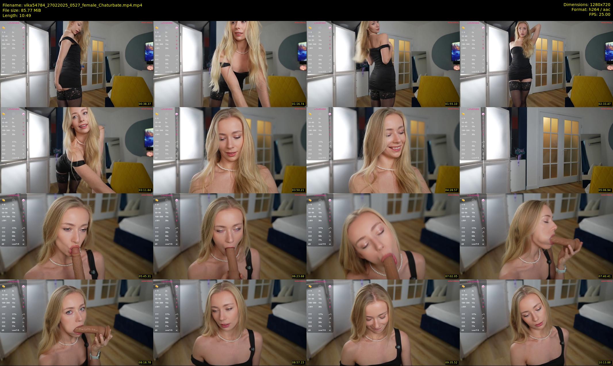 vika54784 — 11 minute Chaturbate female cam show recording, 720p, Feb 27, 2025