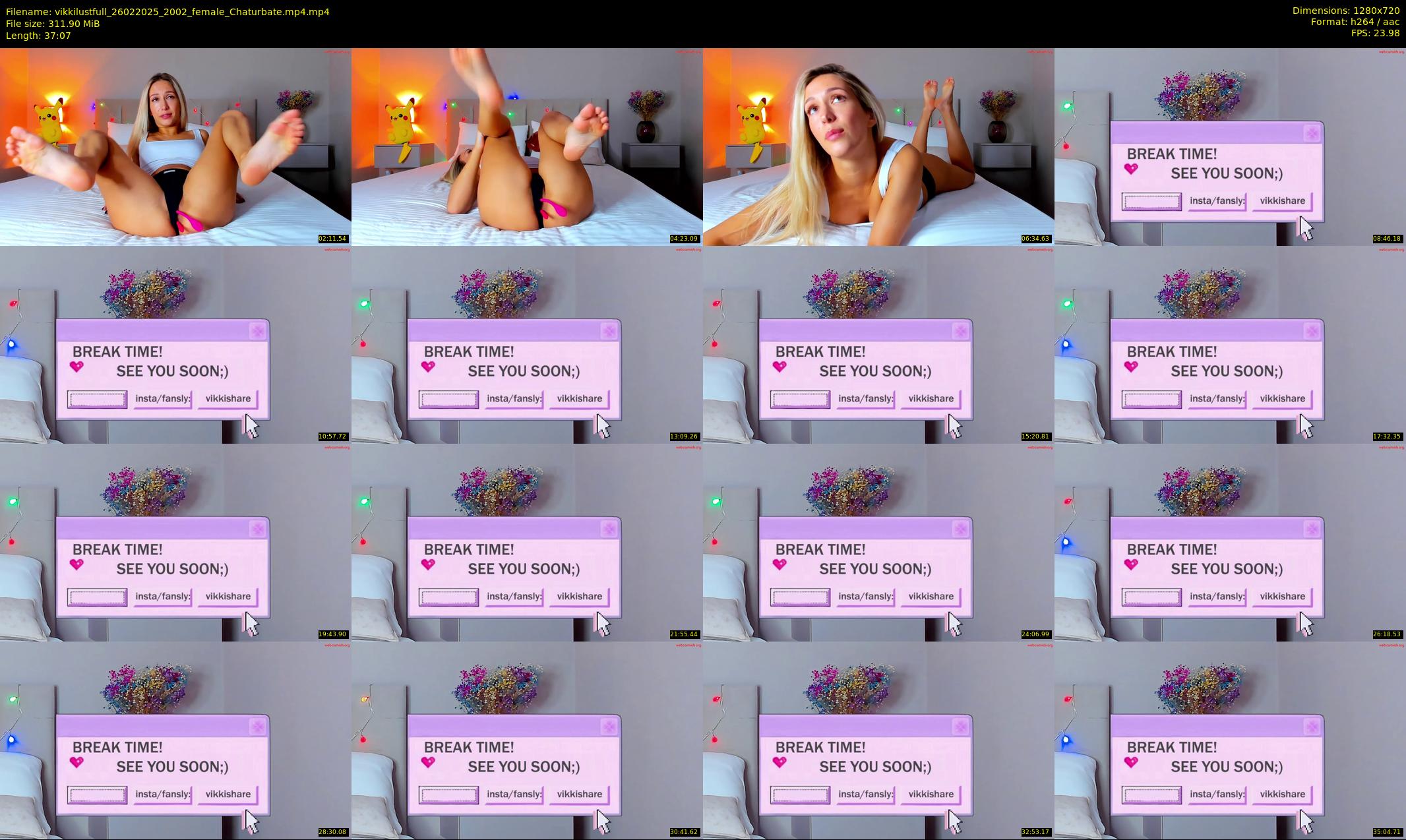 vikkilustfull — 38 minute Chaturbate female cam show recording, 720p, Feb 26, 2025