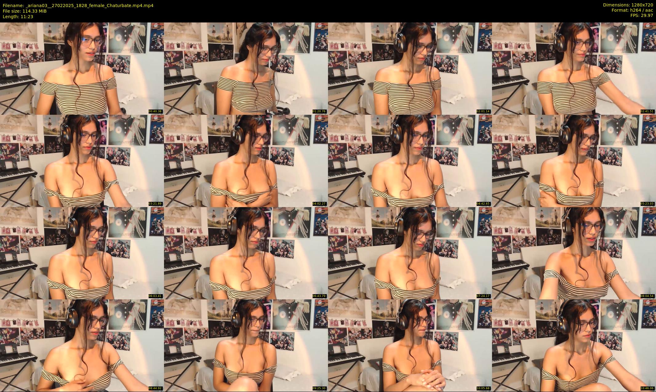 _ariana03_ — 12 minute Chaturbate female cam show recording, 720p, Feb 27, 2025