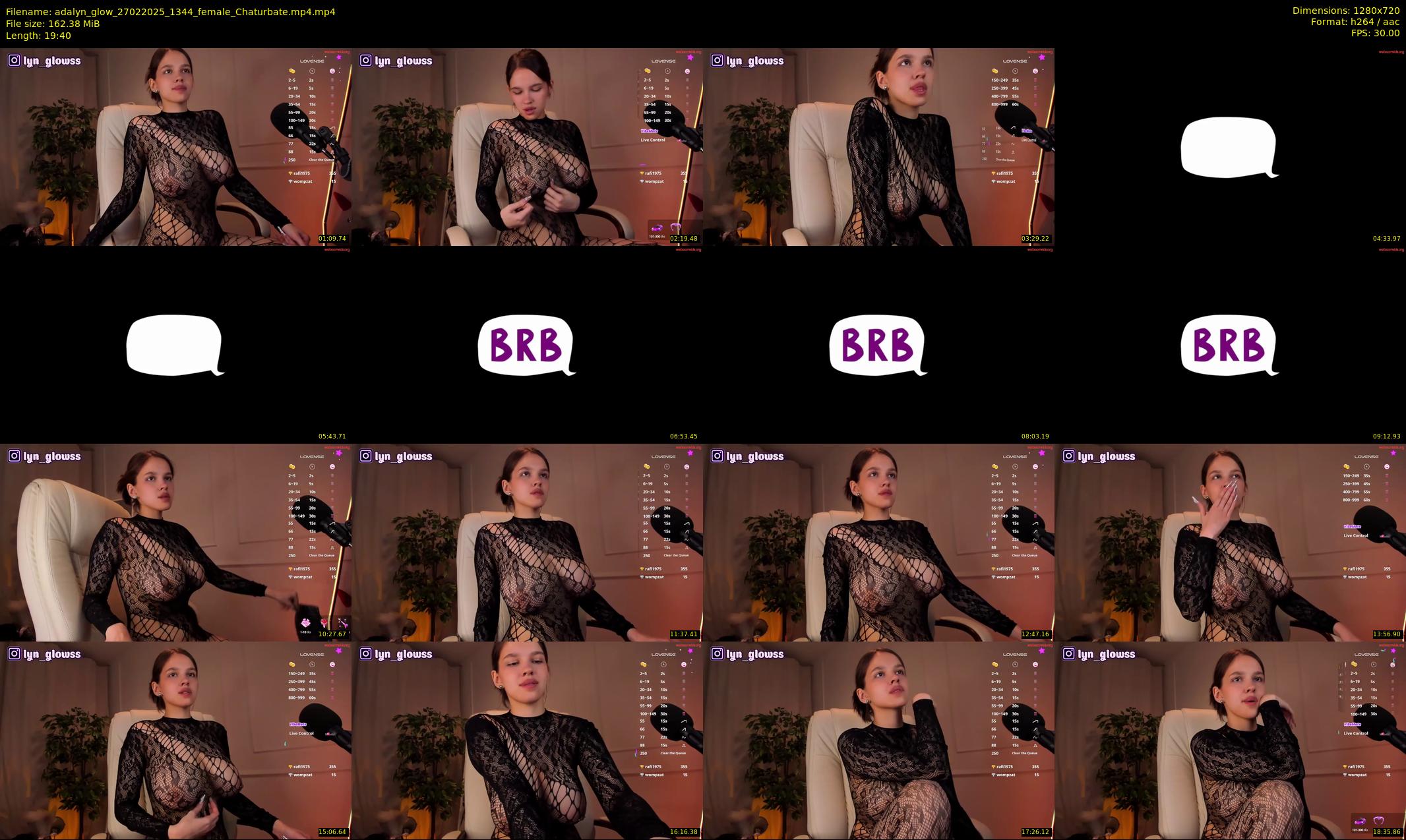 adalyn_glow — 20 minute Chaturbate female cam show recording, 720p, Feb 27, 2025