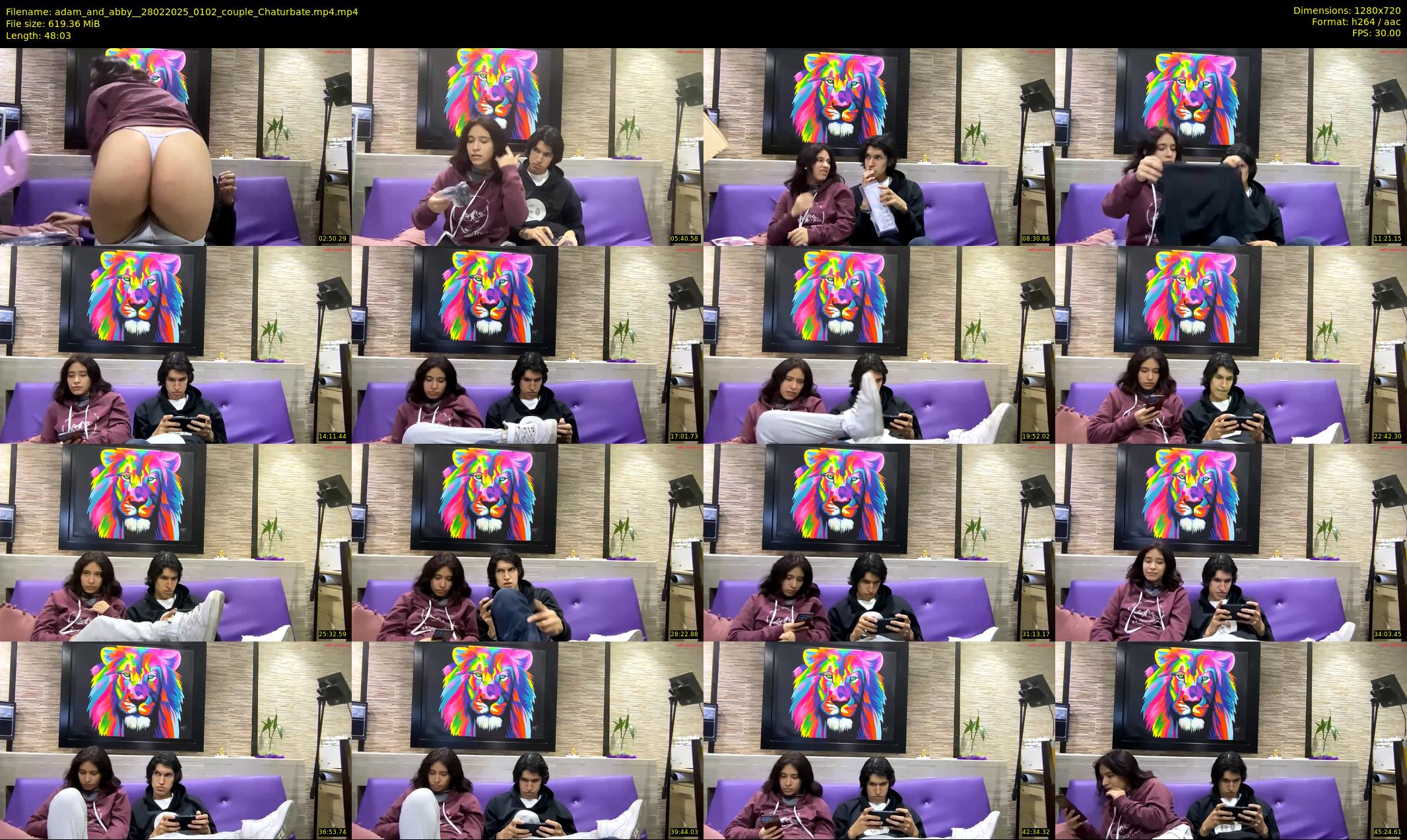 adam_and_abby_ — 49 minute Chaturbate couple cam show recording, 720p, Feb 28, 2025