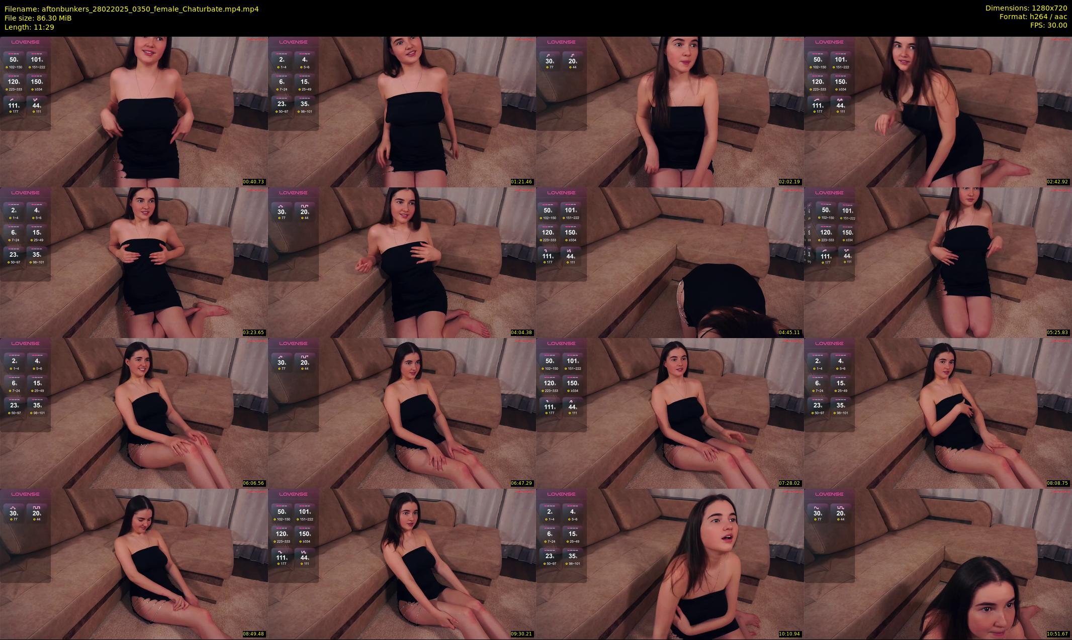 aftonbunkers — 12 minute Chaturbate female cam show recording, 720p, Feb 28, 2025