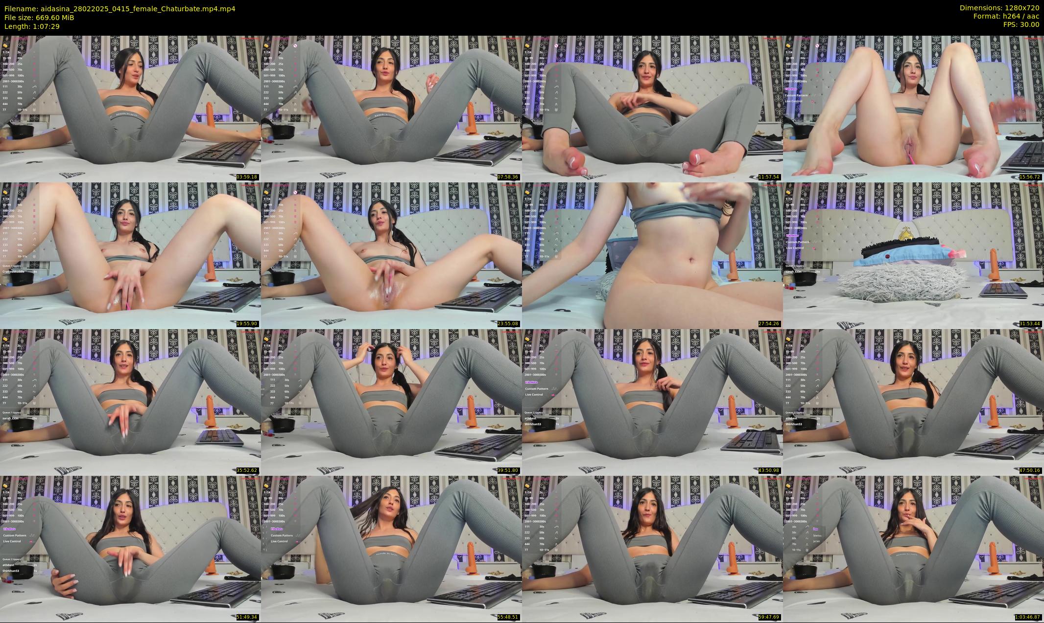 aidasina — 68 minute Chaturbate female cam show recording, 720p, Feb 28, 2025