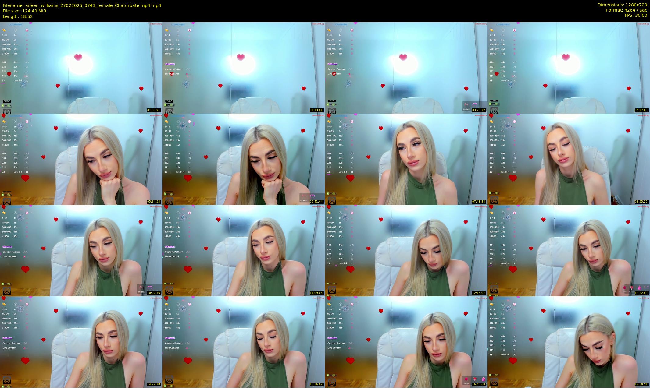 aileen_williams — 19 minute Chaturbate female cam show recording, 720p, Feb 27, 2025
