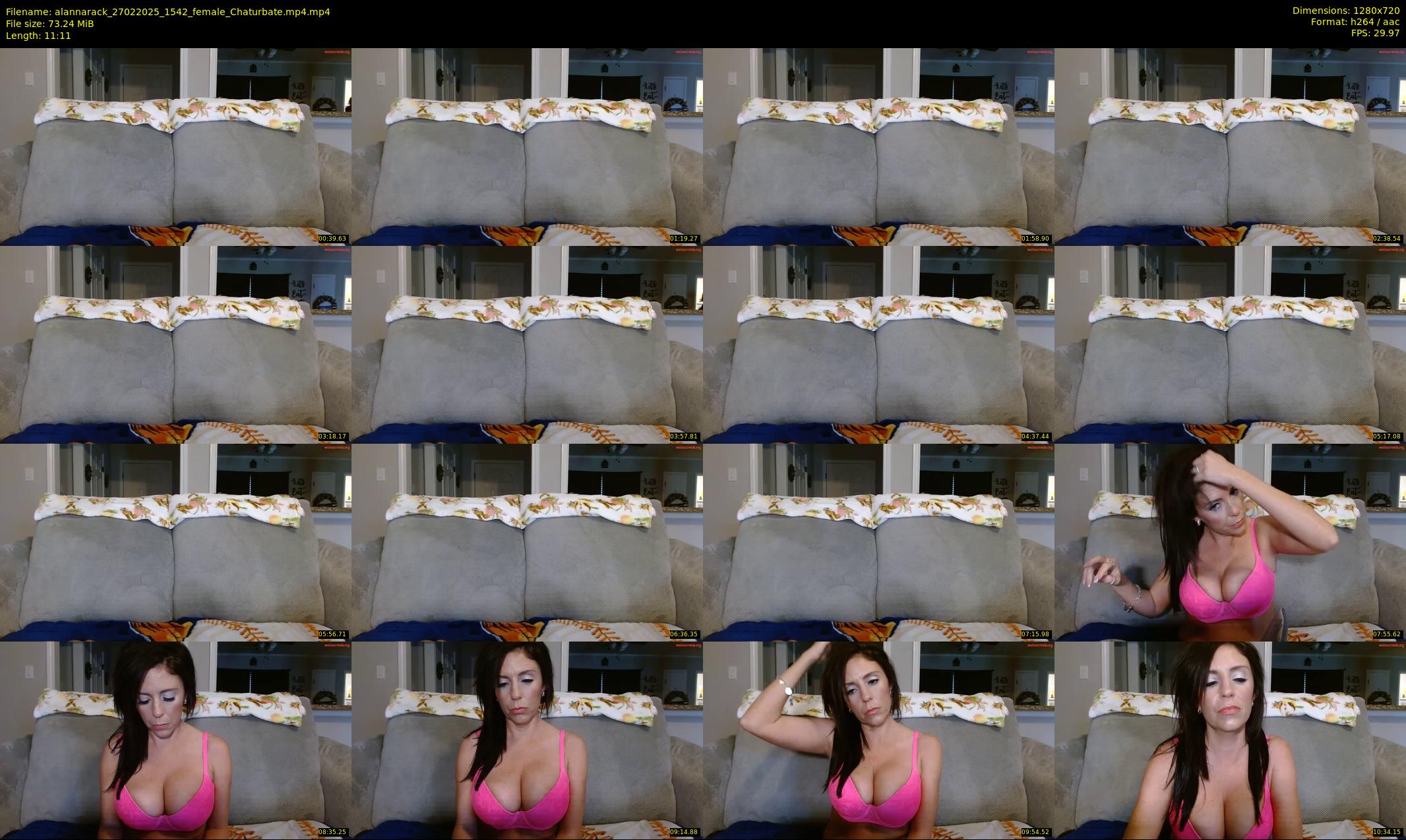 alannarack — 12 minute Chaturbate female cam show recording, 720p, Feb 27, 2025