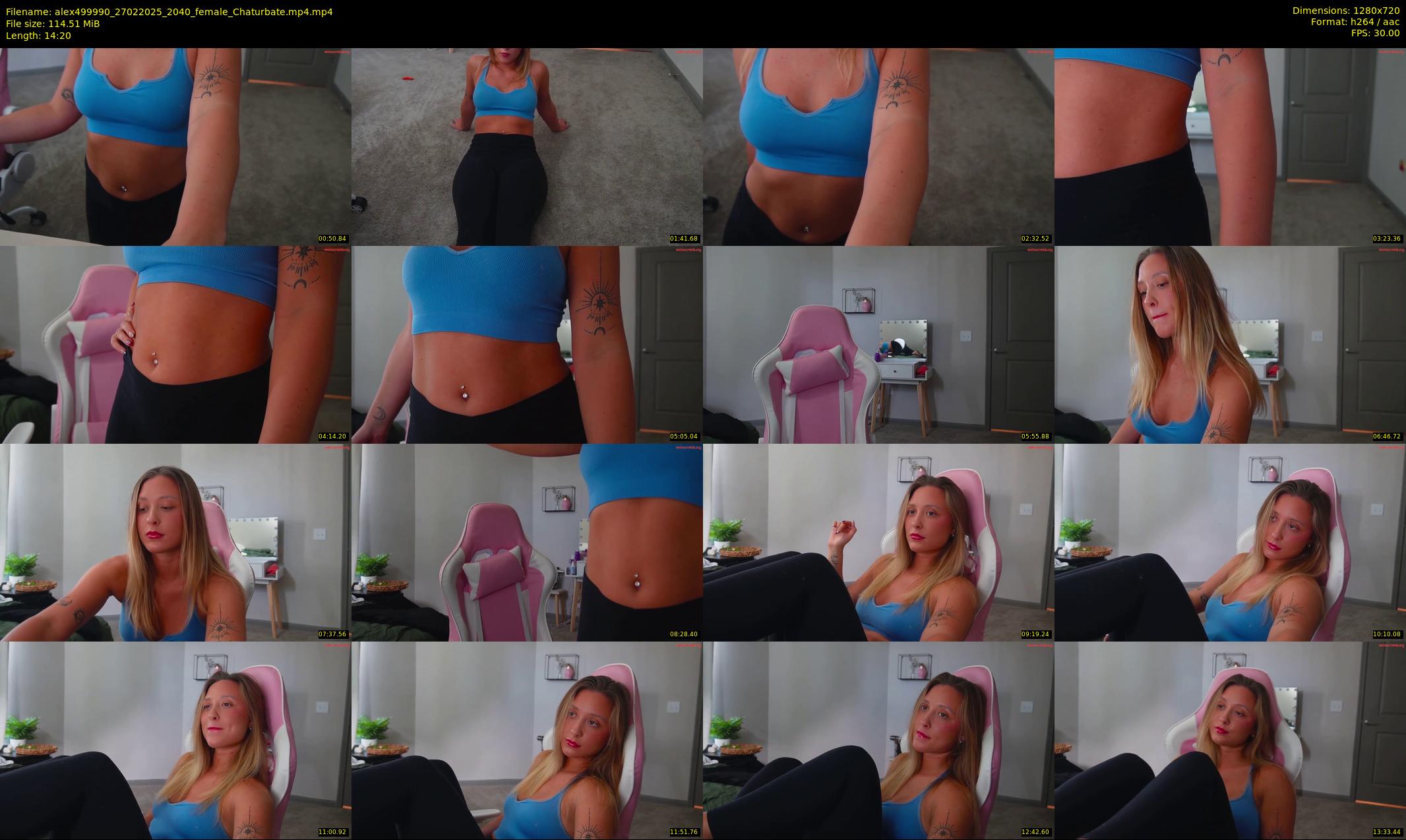 alex499990 — 15 minute Chaturbate female cam show recording, 720p, Feb 27, 2025