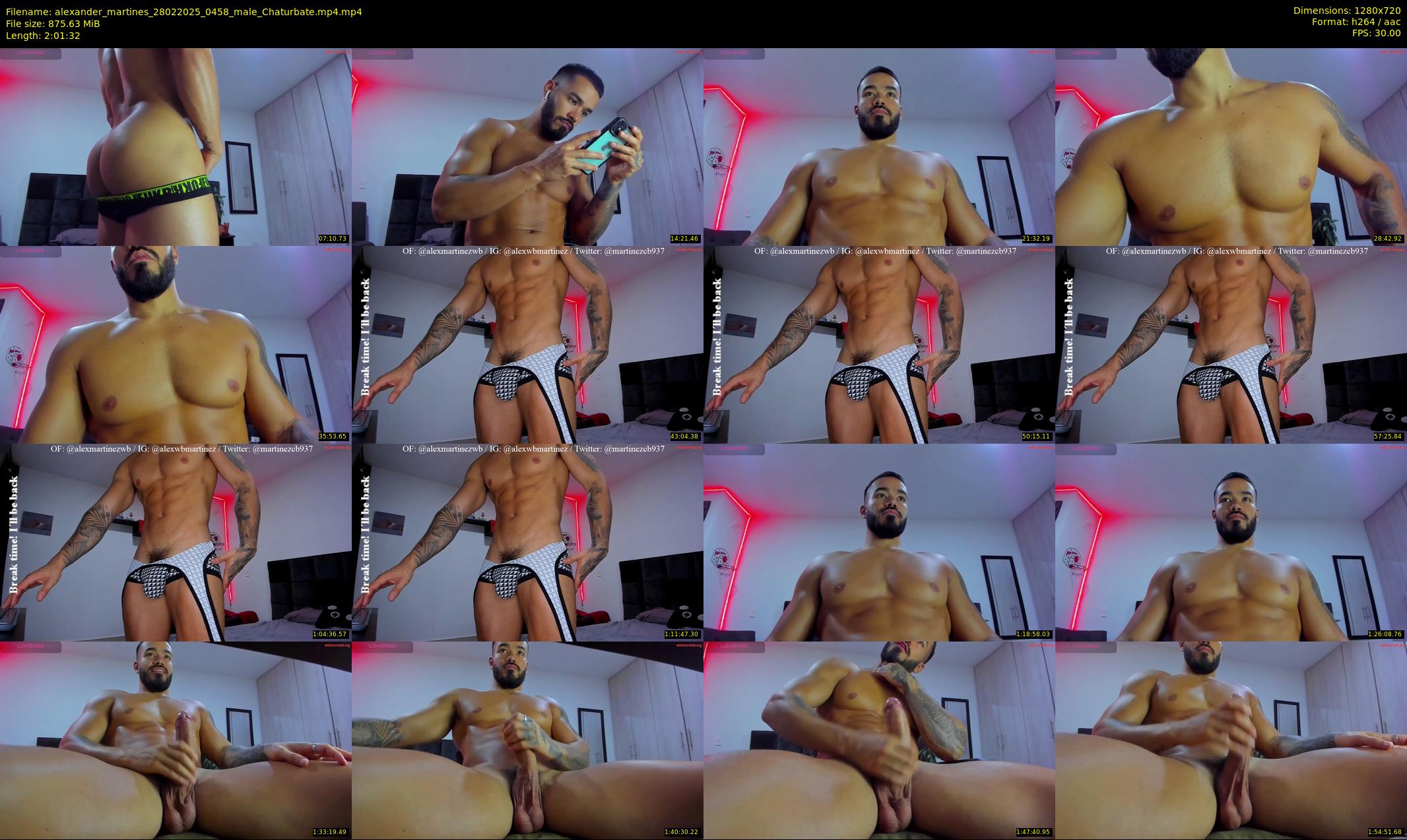alexander_martines — 122 minute Chaturbate male cam show recording, 720p, Feb 28, 2025