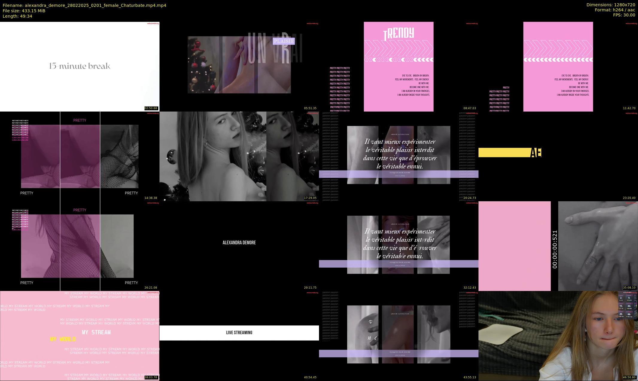 alexandra_demore — 50 minute Chaturbate female cam show recording, 720p, Feb 28, 2025