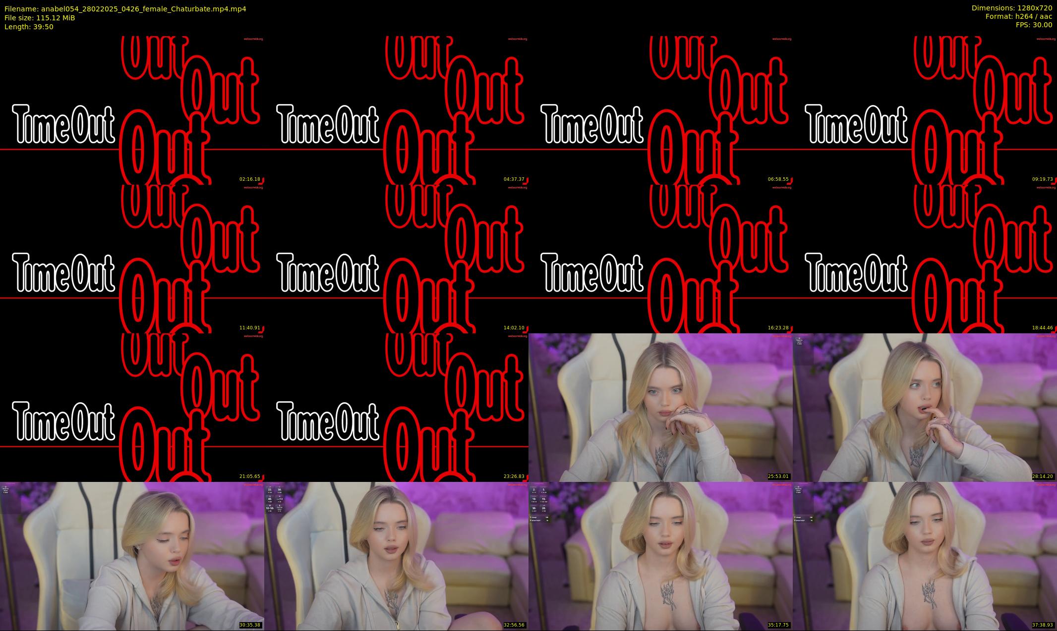 anabel054 — 40 minute Chaturbate female cam show recording, 720p, Feb 28, 2025