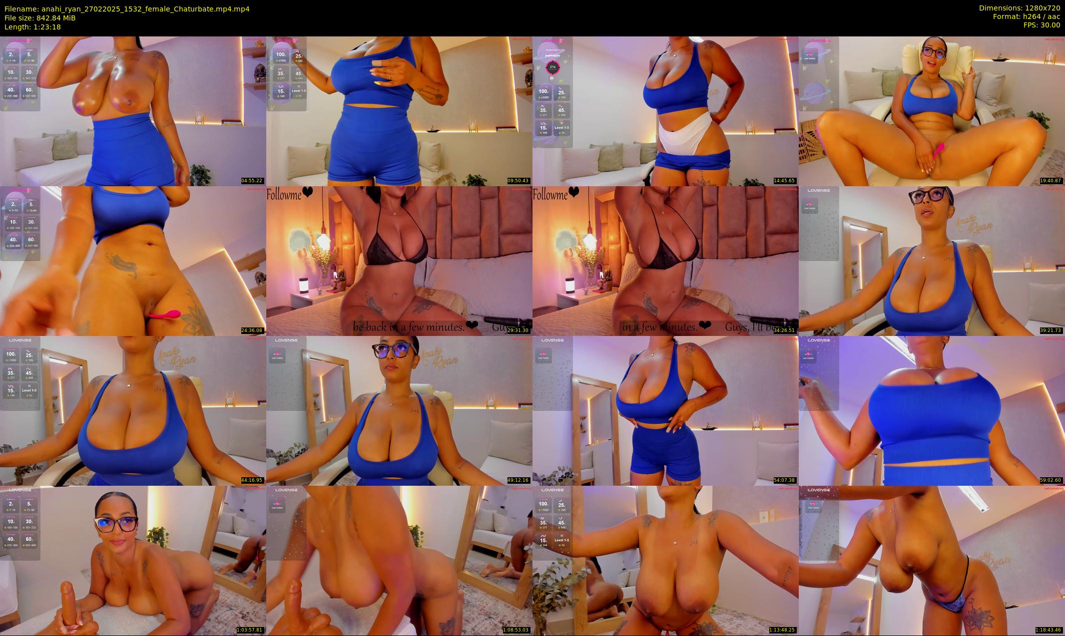 anahi_ryan — 84 minute Chaturbate female cam show recording, 720p, Feb 27, 2025