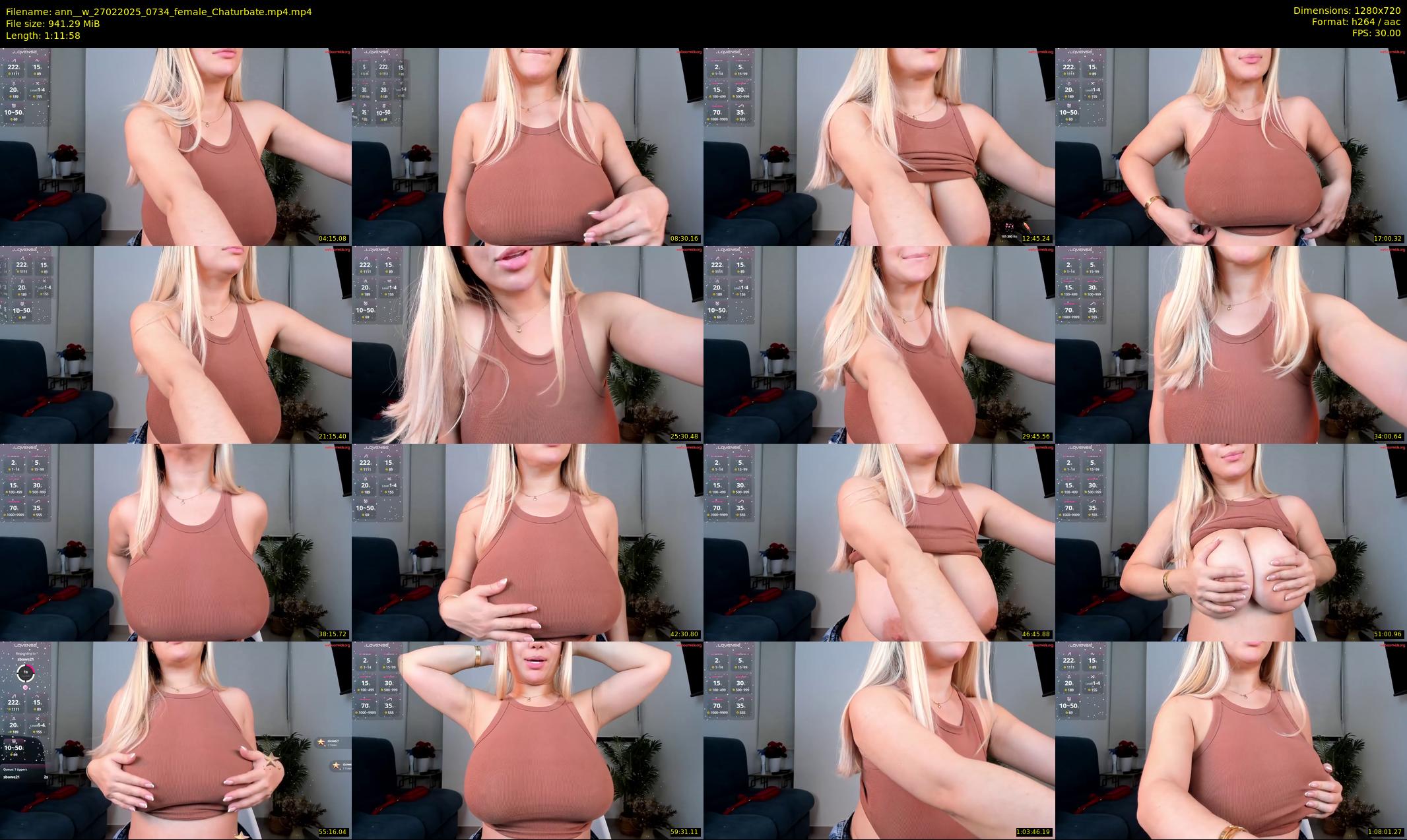 ann__w — 72 minute Chaturbate female cam show recording, 720p, Feb 27, 2025
