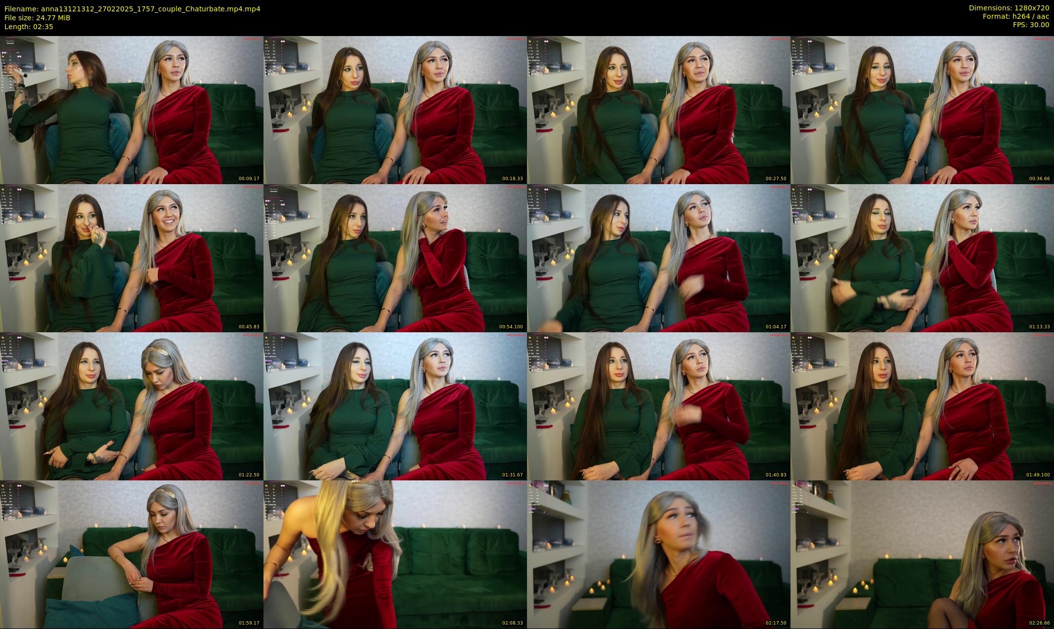 anna13121312 — 3 minute Chaturbate couple cam show recording, 720p, Feb 27, 2025
