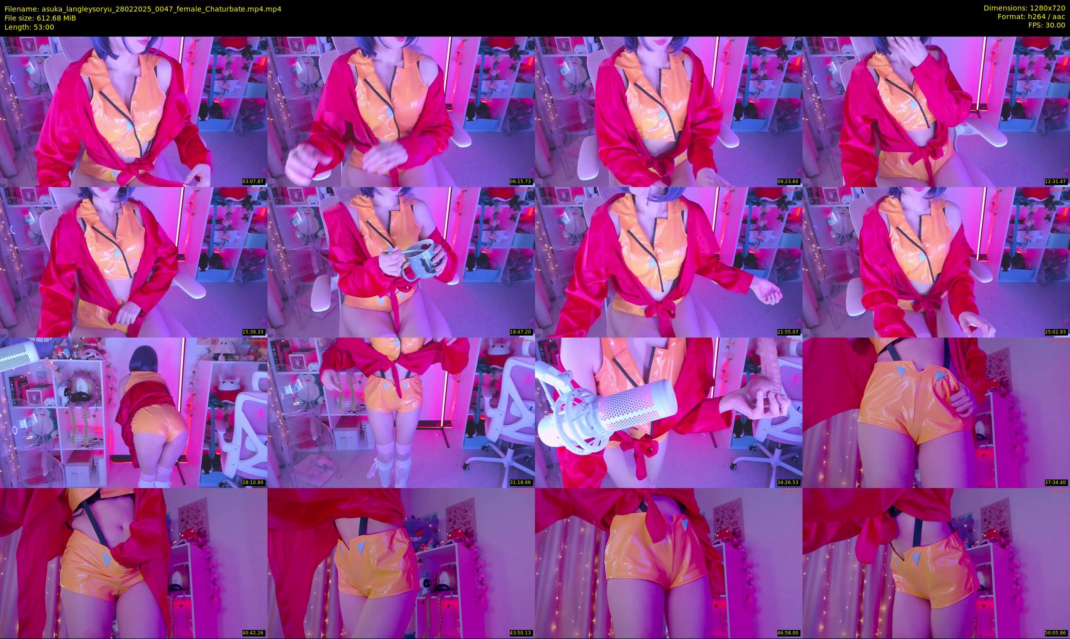 asuka_langleysoryu — 53 minute Chaturbate female cam show recording, 720p, Feb 28, 2025