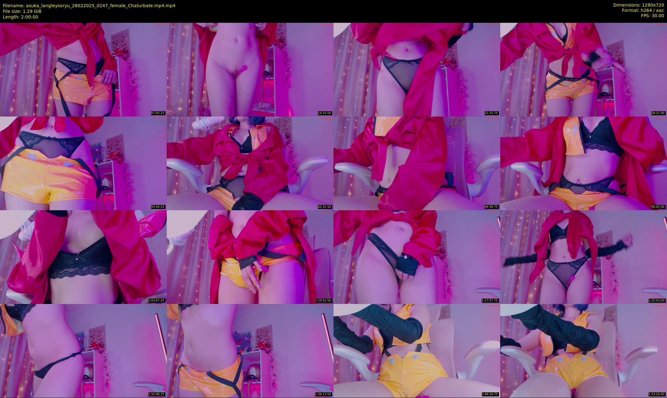 asuka_langleysoryu — 120 minute Chaturbate female cam show recording, 720p, Feb 28, 2025