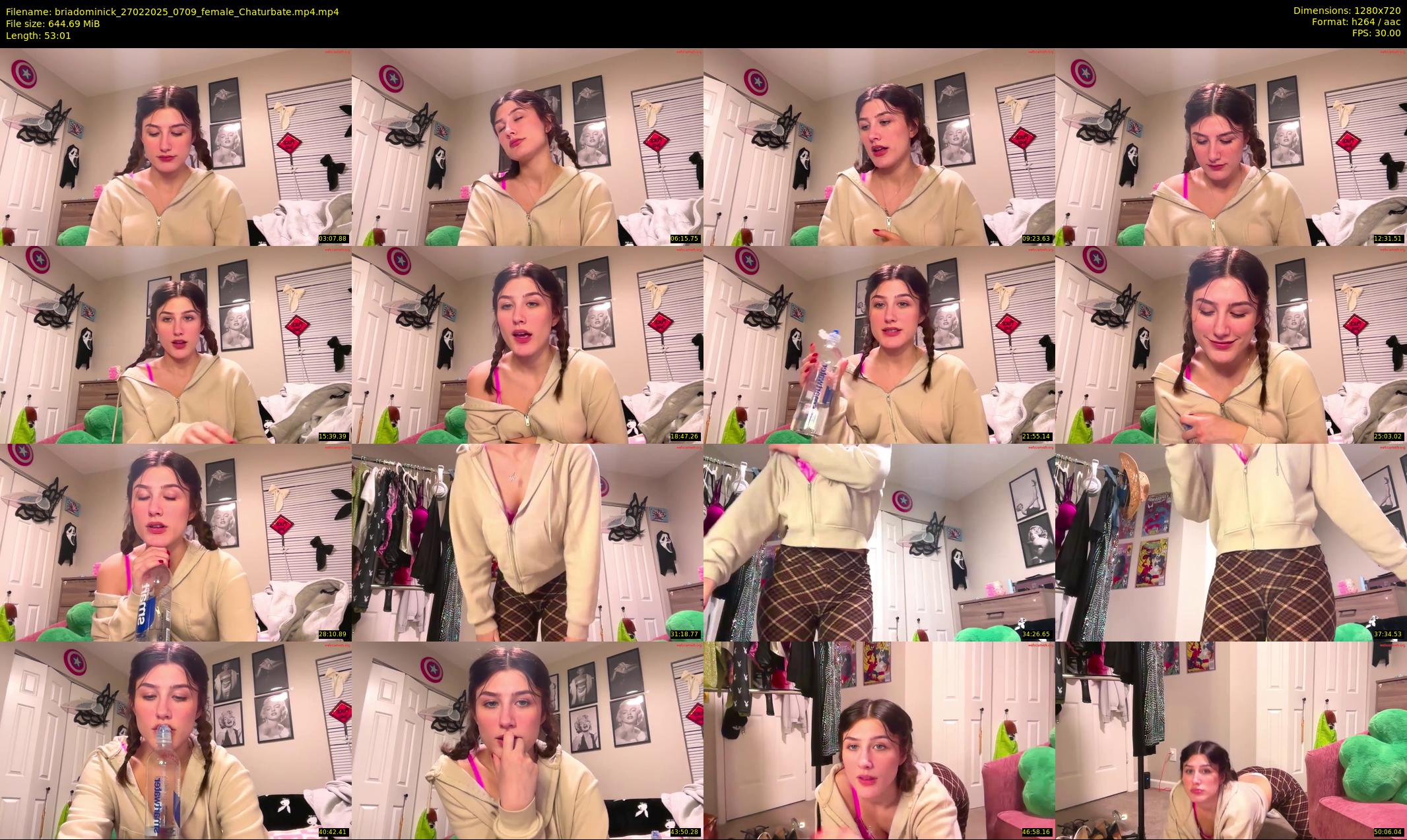 briadominick — 54 minute Chaturbate couple cam show recording, 720p, Feb 27, 2025