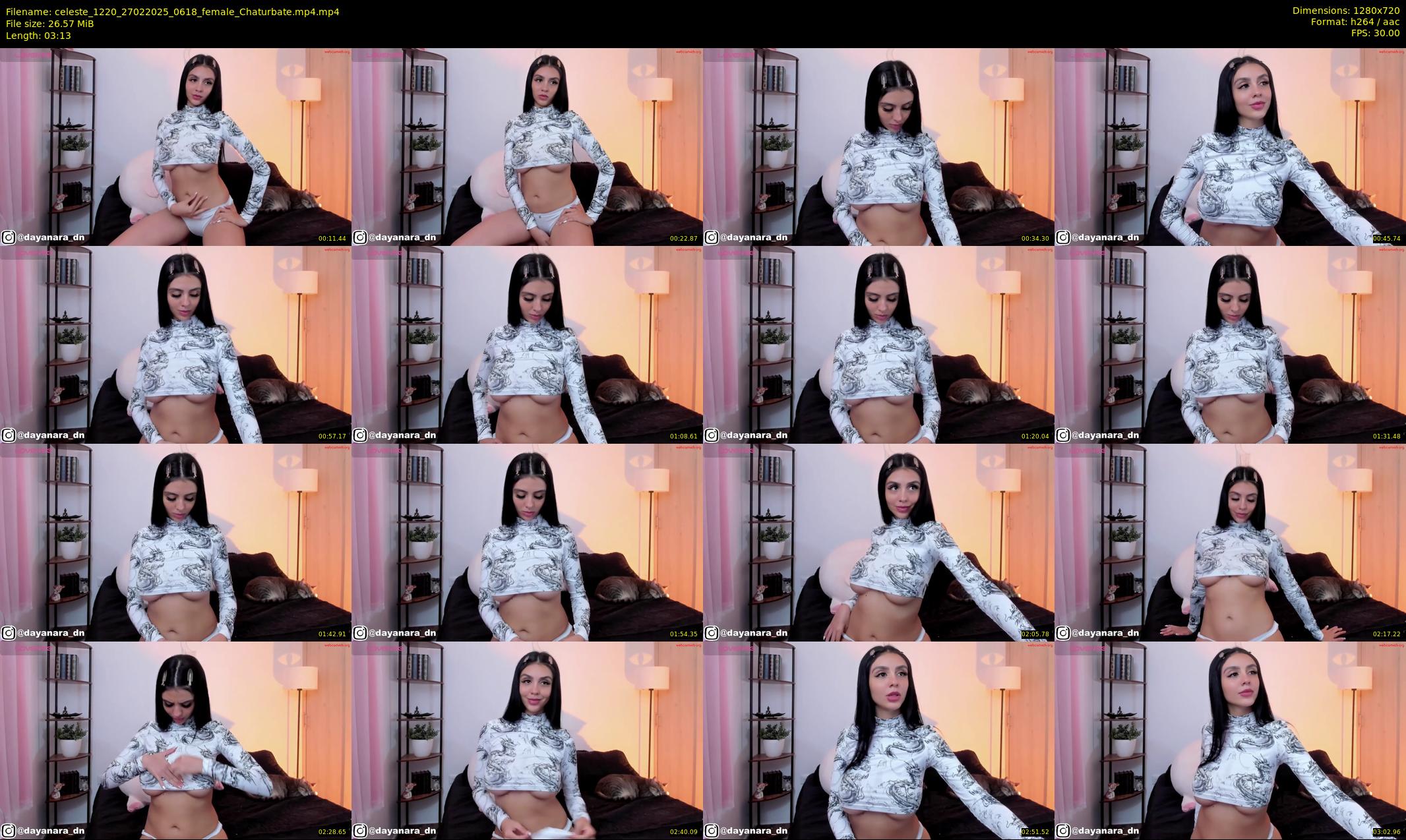 celeste_1220 — 4 minute Chaturbate female cam show recording, 720p, Feb 27, 2025