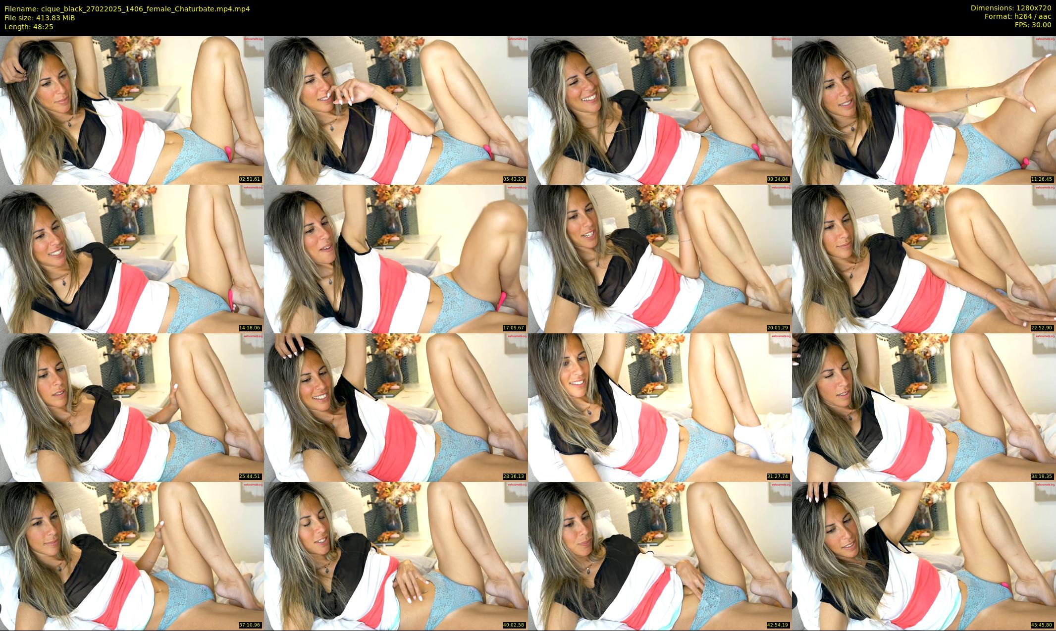 cique_black — 49 minute Chaturbate female cam show recording, 720p, Feb 27, 2025