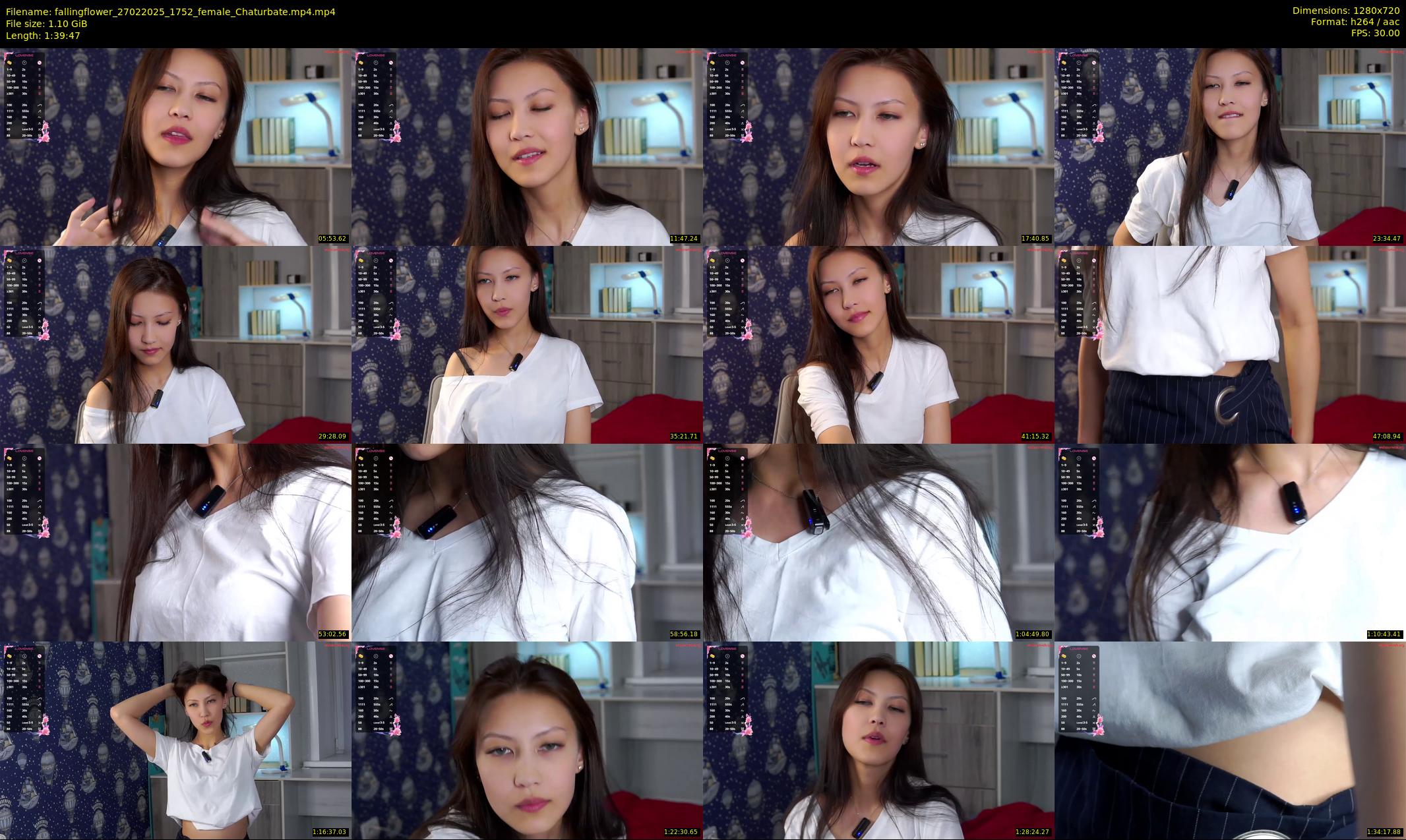 fallingflower — 100 minute Chaturbate female cam show recording, 720p, Feb 27, 2025