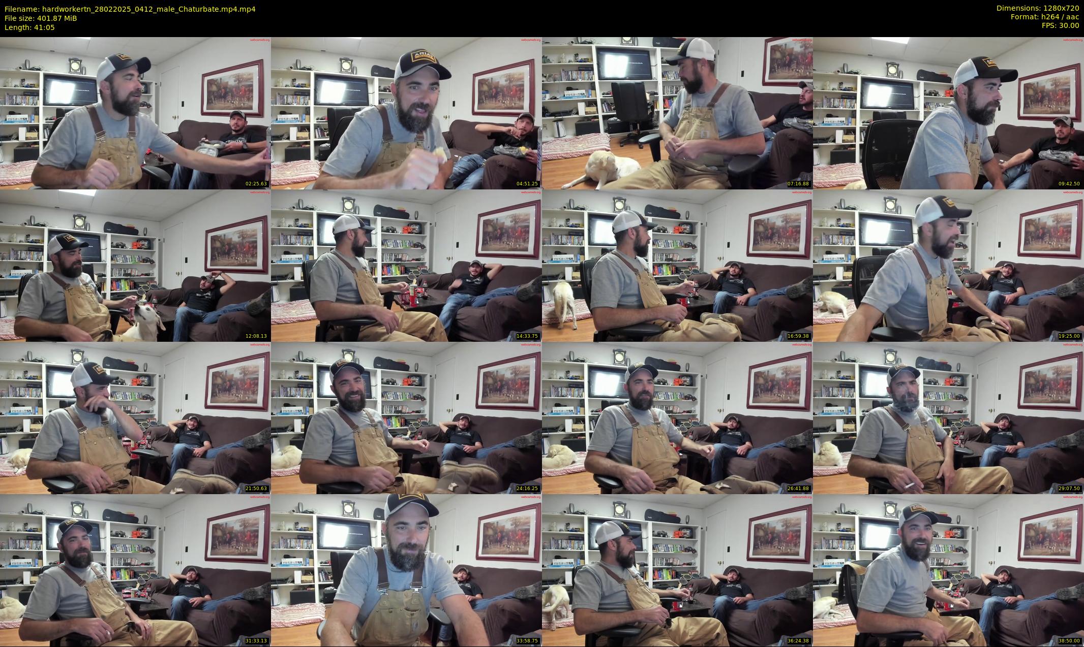 hardworkertn — 42 minute Chaturbate male cam show recording, 720p, Feb 28, 2025