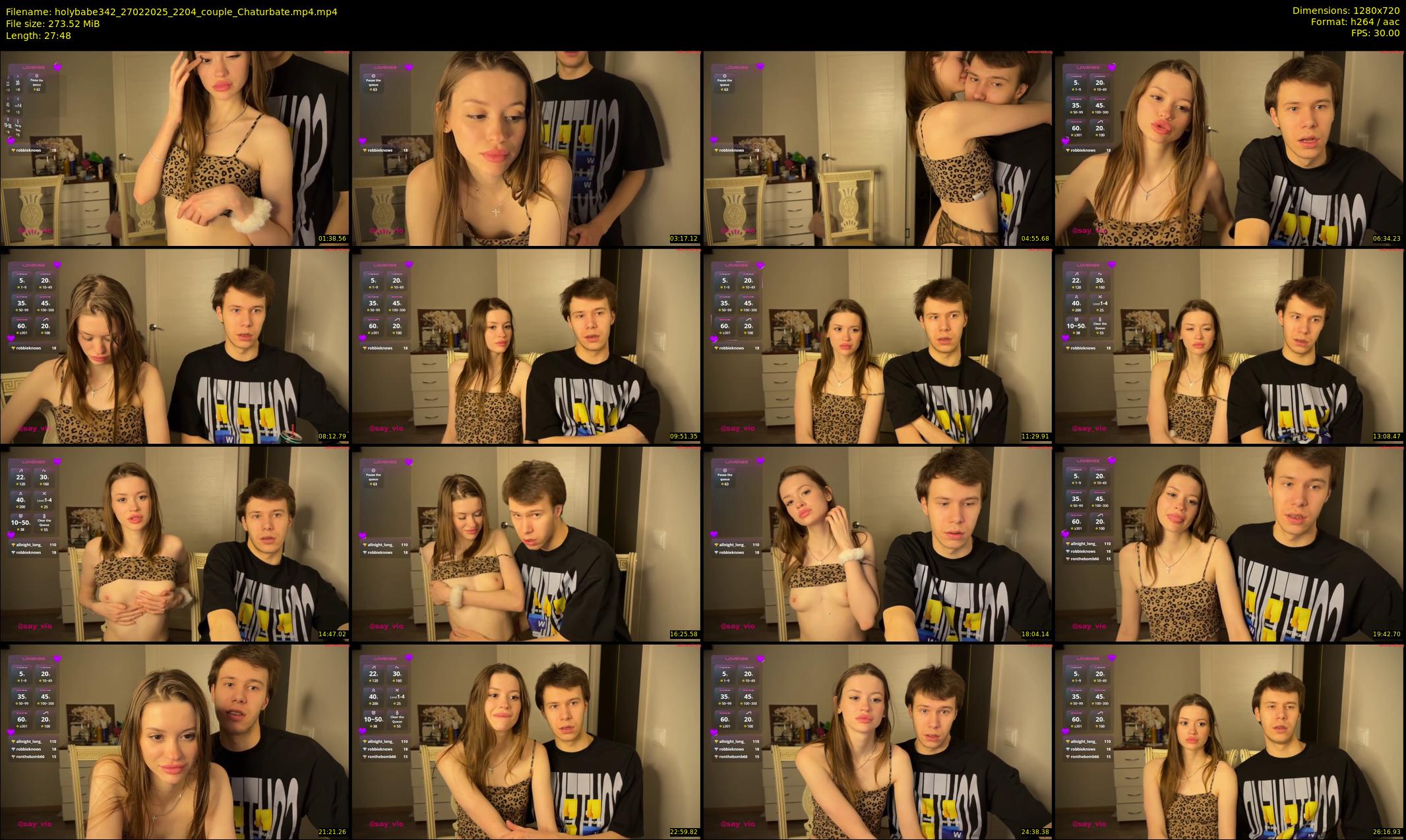 holybabe342 — 28 minute Chaturbate couple cam show recording, 720p, Feb 27, 2025