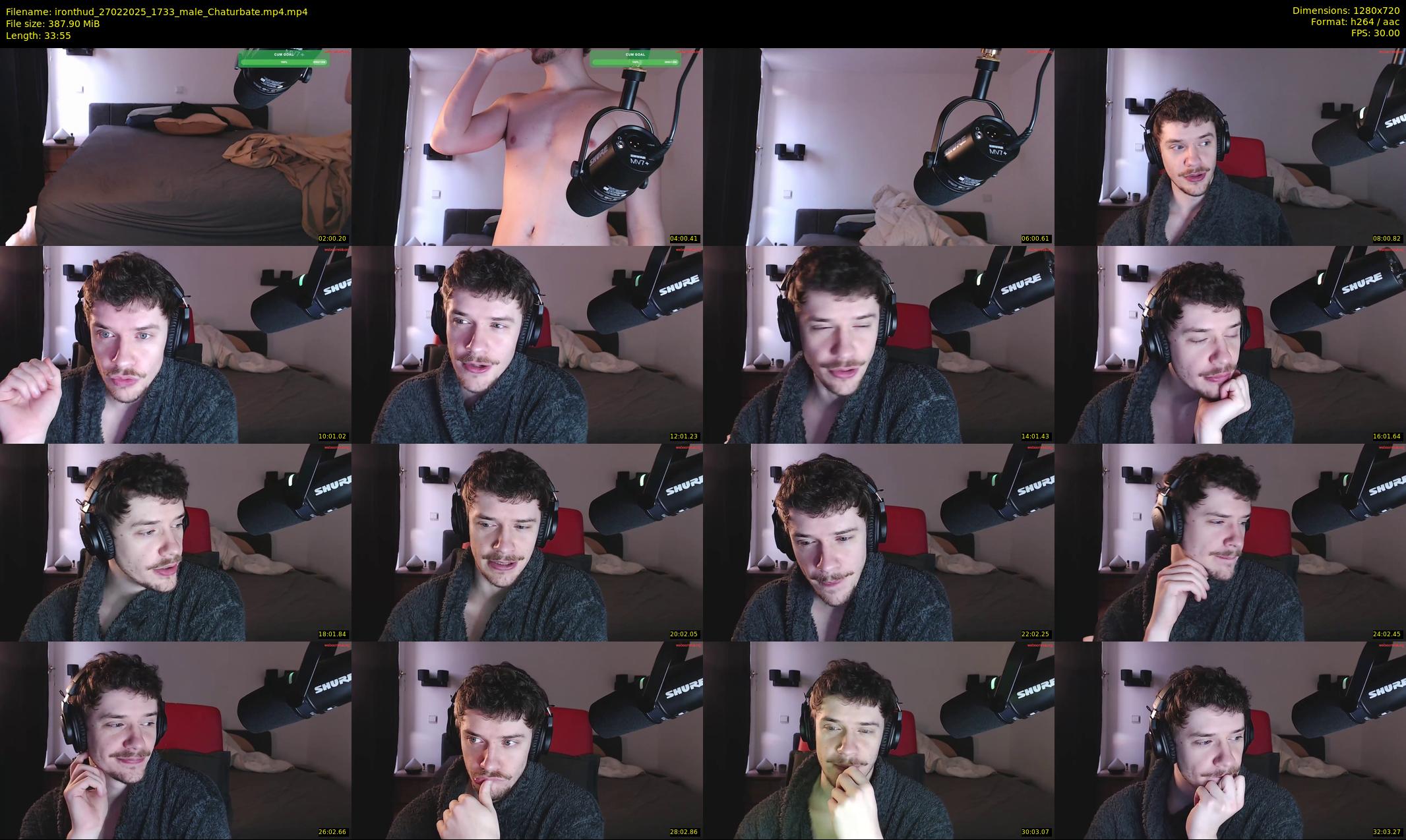 ironthud — 34 minute Chaturbate male cam show recording, 720p, Feb 27, 2025