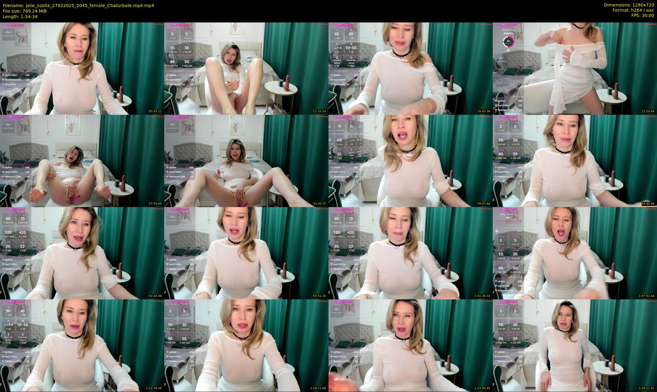 jolie_ozolla — 95 minute Chaturbate female cam show recording, 720p, Feb 27, 2025