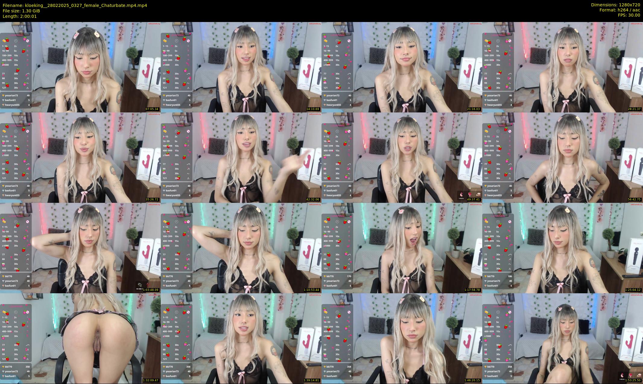 kloeking_ — 121 minute Chaturbate female cam show recording, 720p, Feb 28, 2025