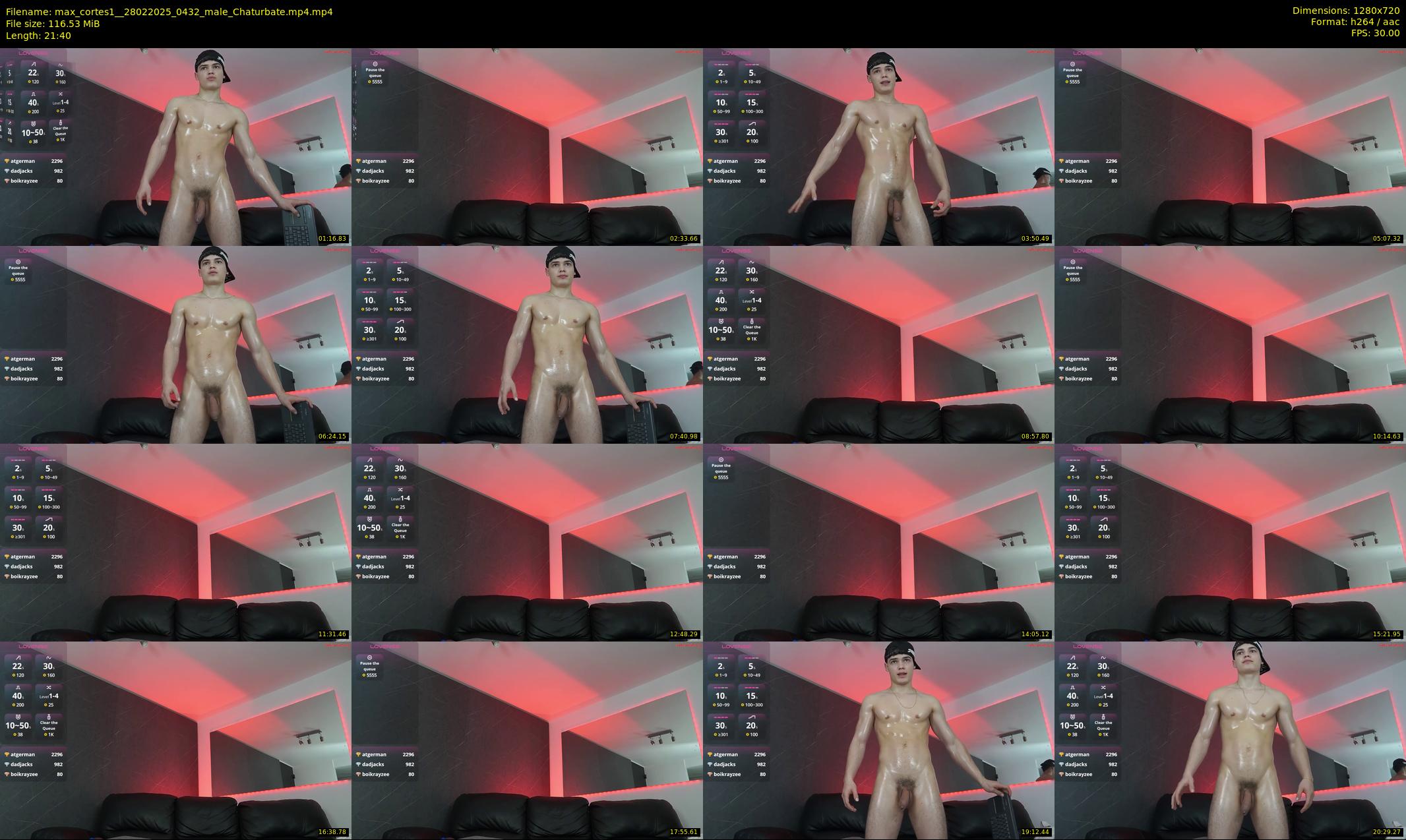 max_cortes1_ — 22 minute Chaturbate male cam show recording, 720p, Feb 28, 2025