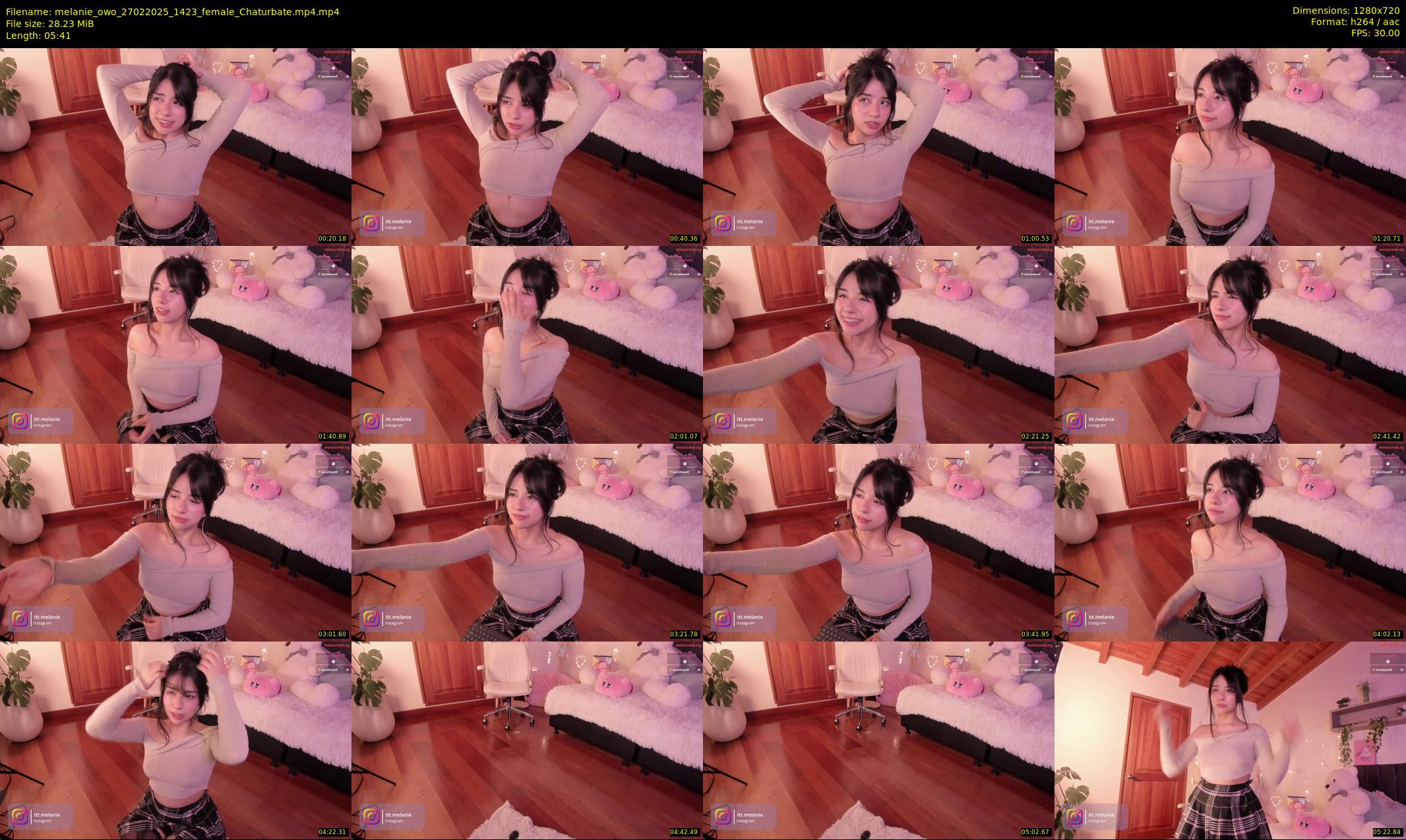 melanie_owo — 6 minute Chaturbate female cam show recording, 720p, Feb 27, 2025