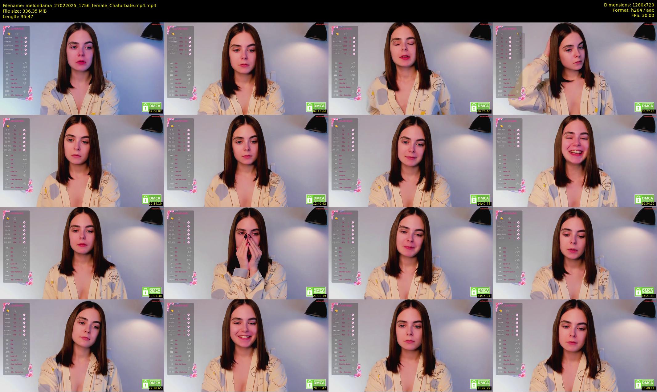 melondama — 36 minute Chaturbate female cam show recording, 720p, Feb 27, 2025