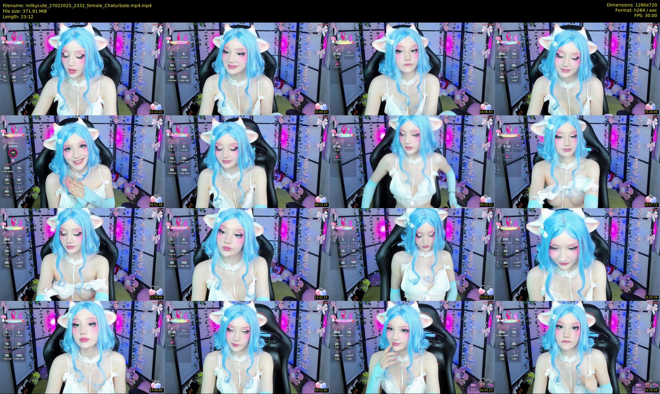 milkycute — 24 minute Chaturbate female cam show recording, 720p, Feb 27, 2025